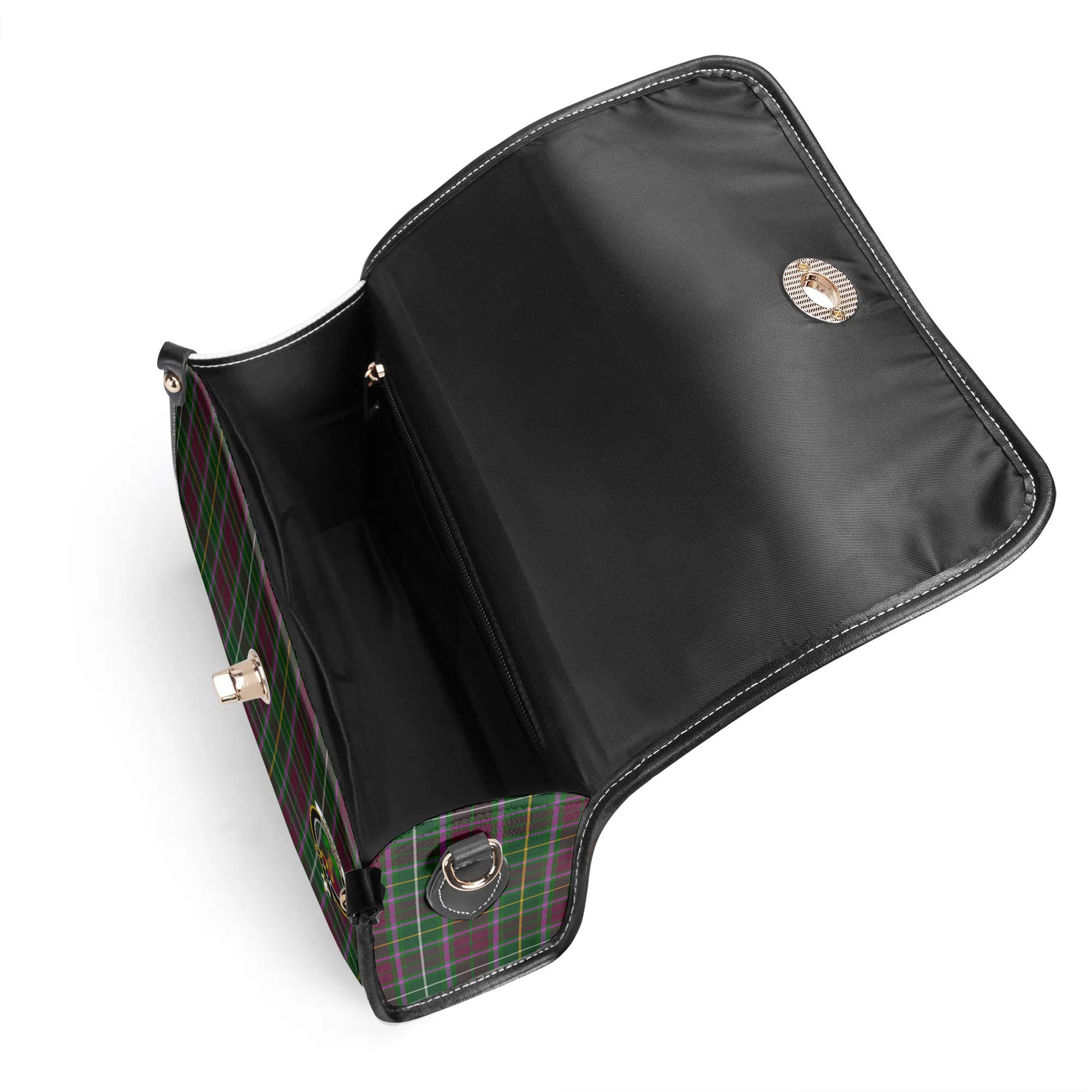Crosbie Tartan Crest Satchel Bag