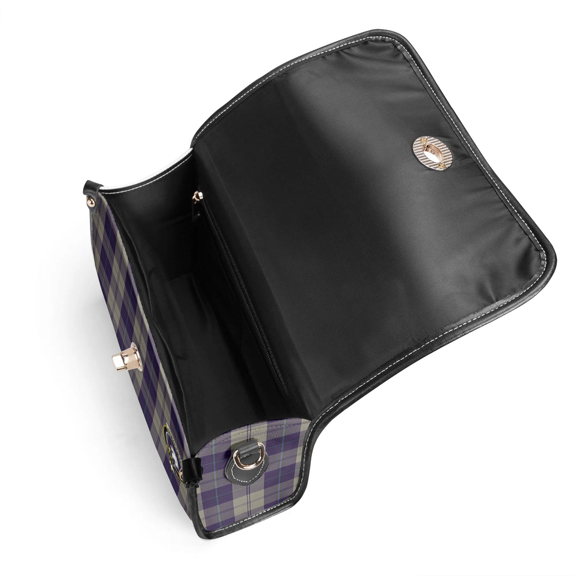 Cunningham Dress Blue Dancers Tartan Crest Satchel Bag