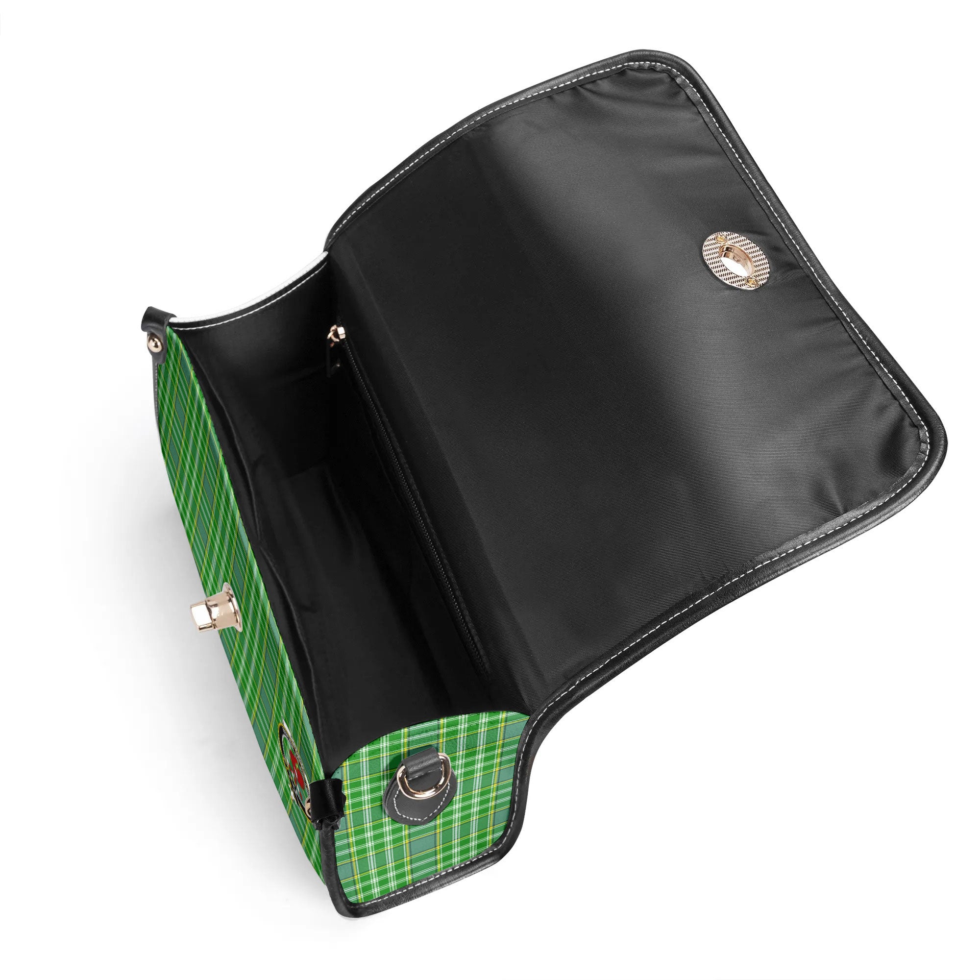Currie Tartan Crest Satchel Bag