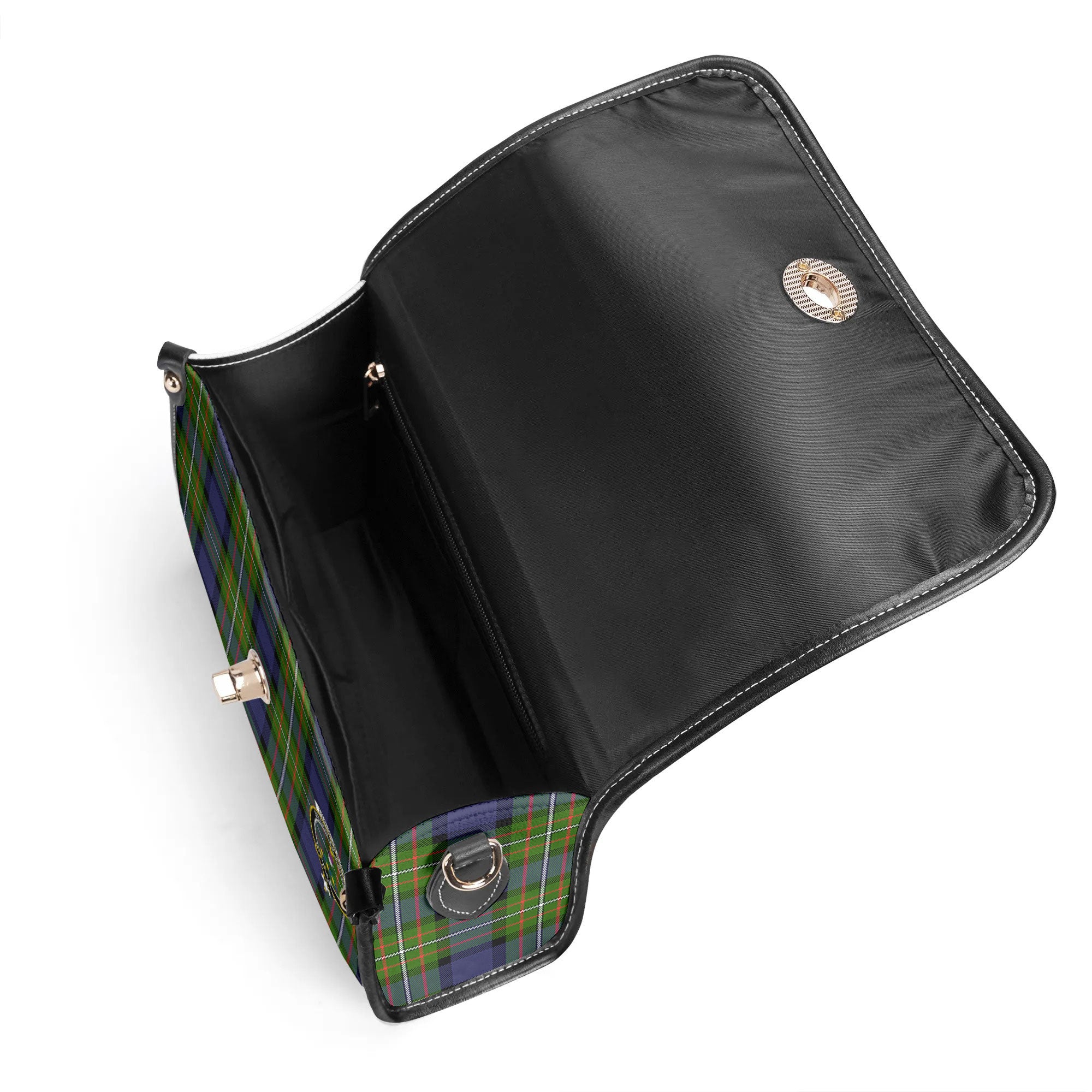Fergusson Modern Tartan Crest Satchel Bag