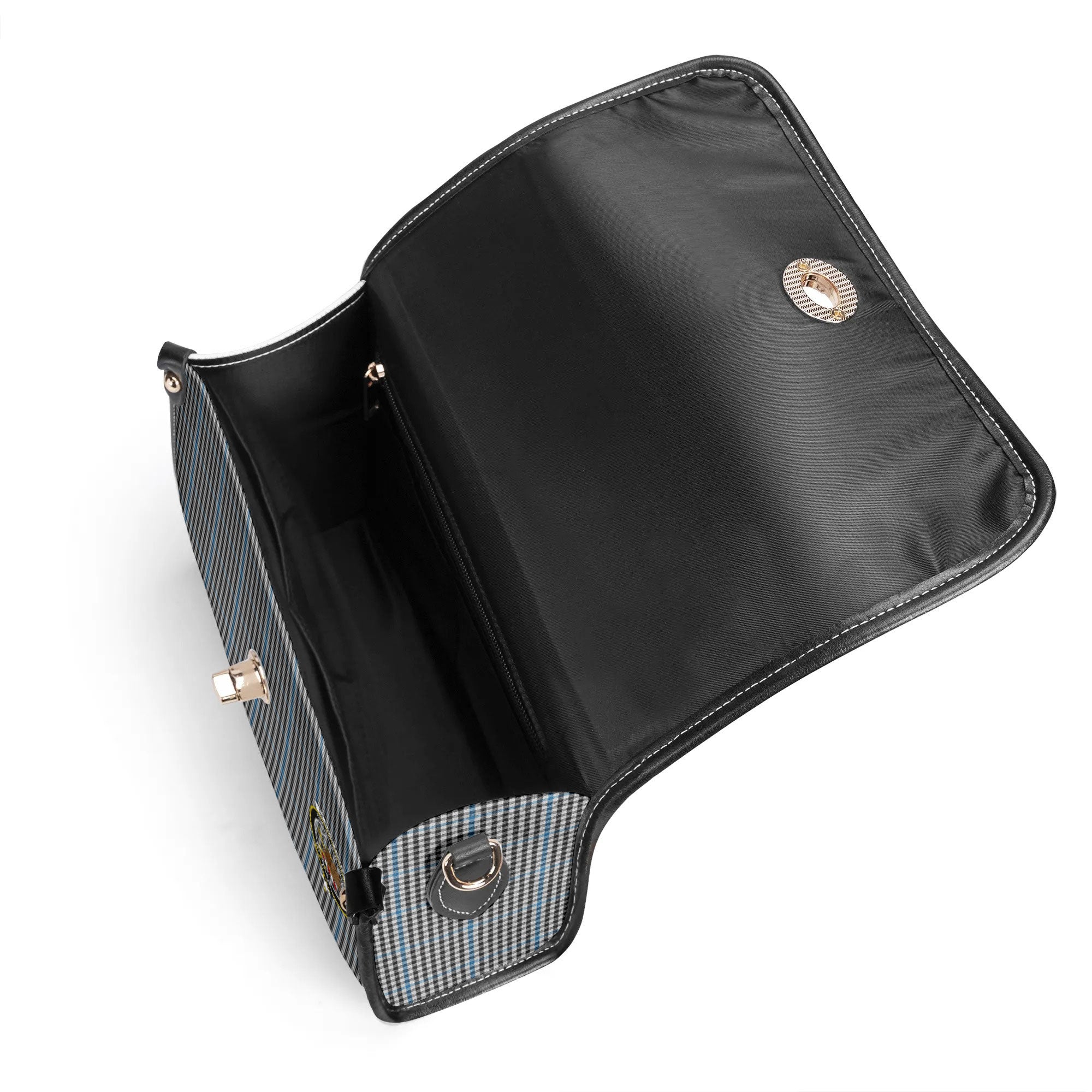 Gladstone Tartan Crest Satchel Bag