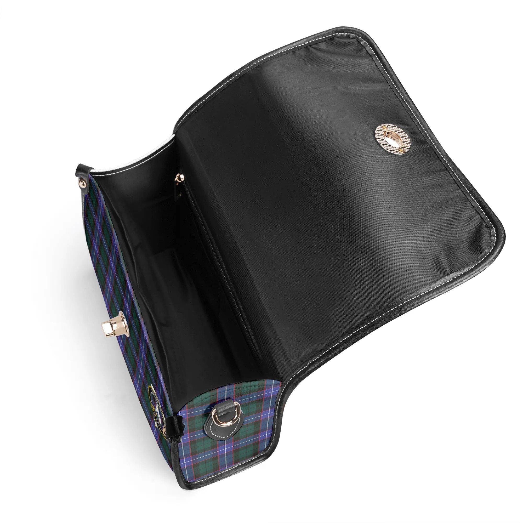 Hunter Modern Tartan Crest Satchel Bag