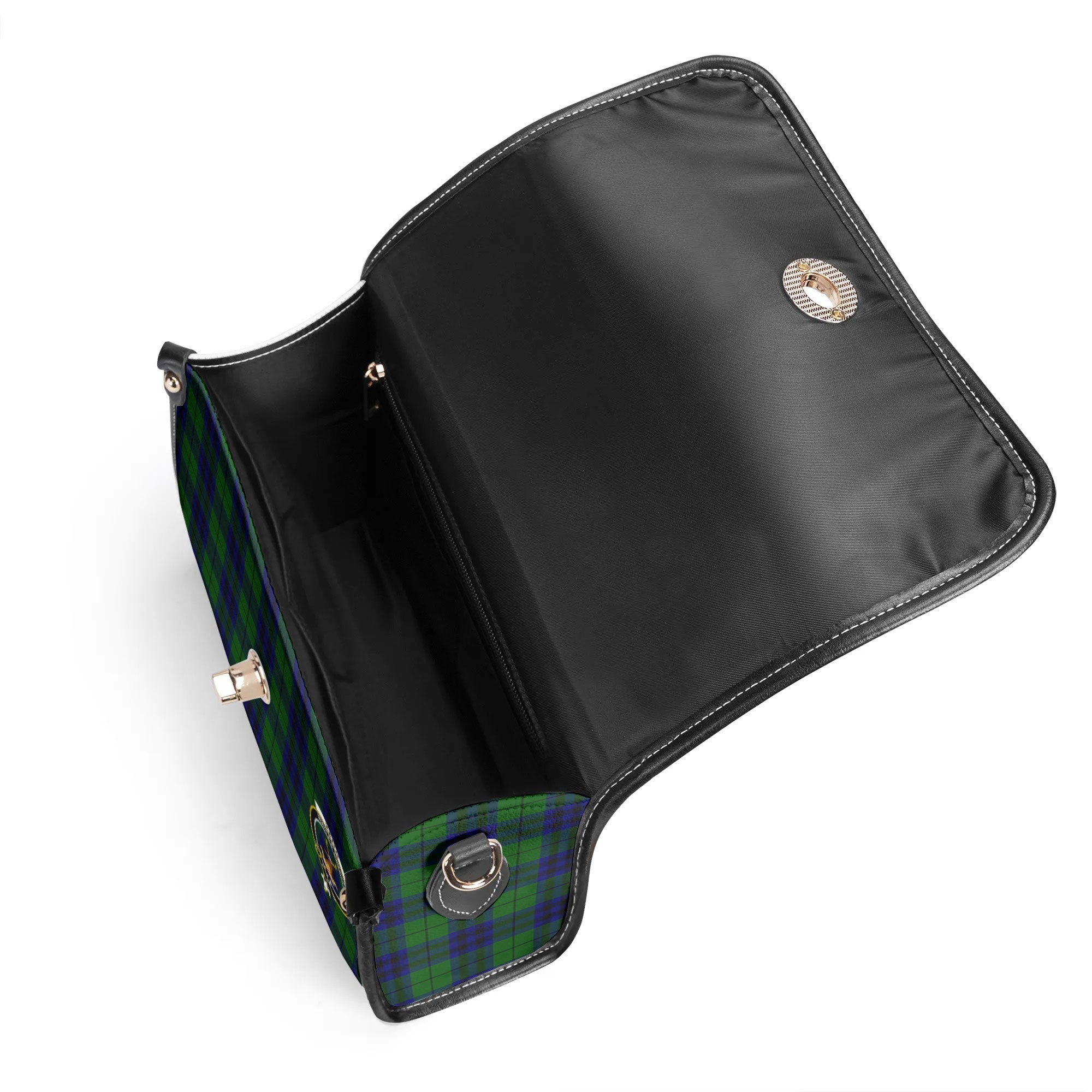 Keith Modern Tartan Crest Satchel Bag