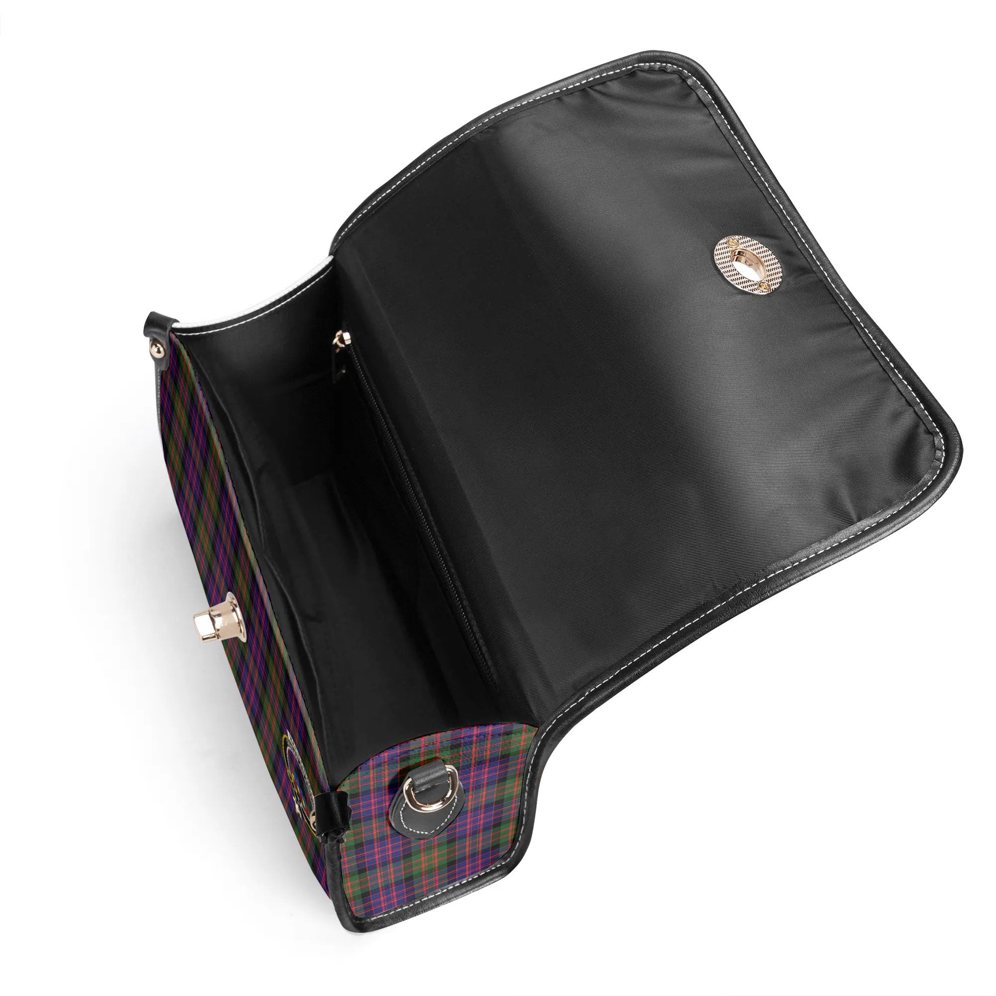 MacDonnell of Glengarry Modern Tartan Crest Satchel Bag
