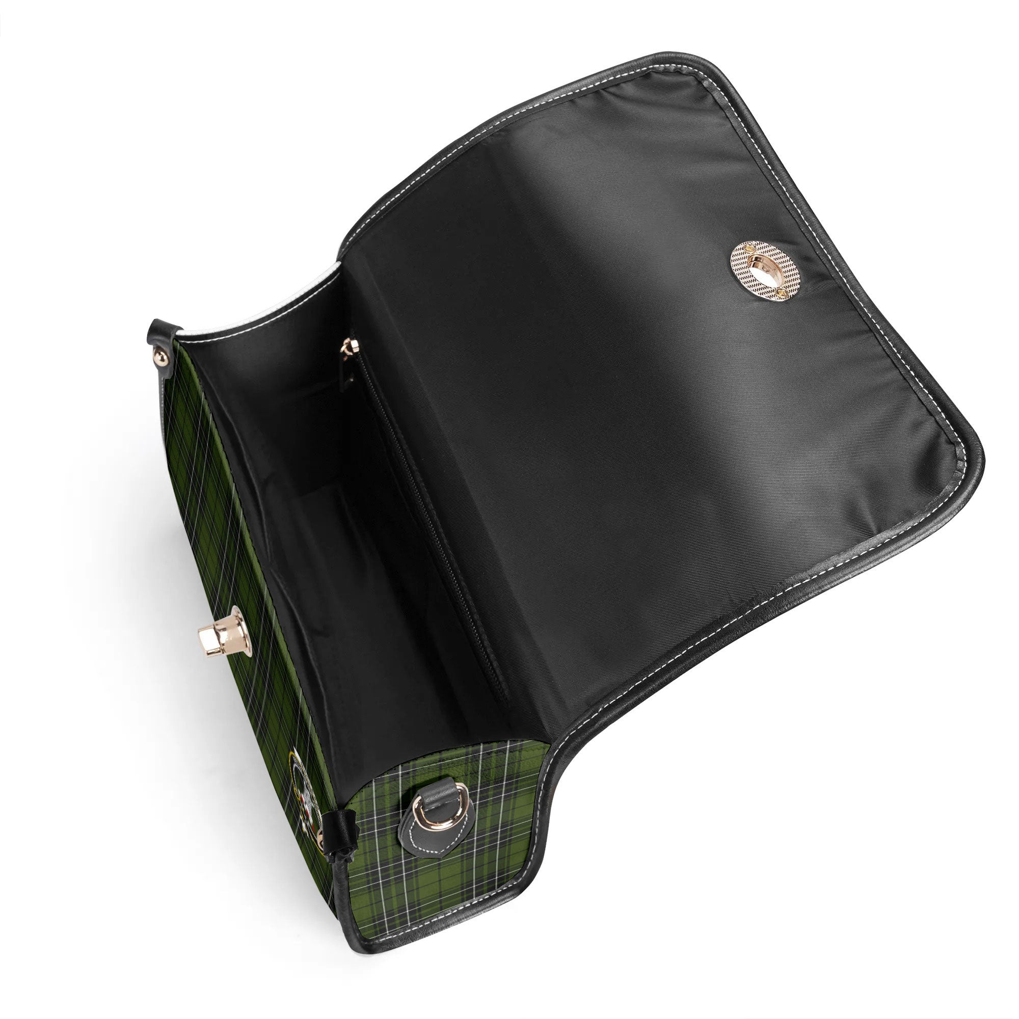 MacLean Hunting Tartan Crest Satchel Bag