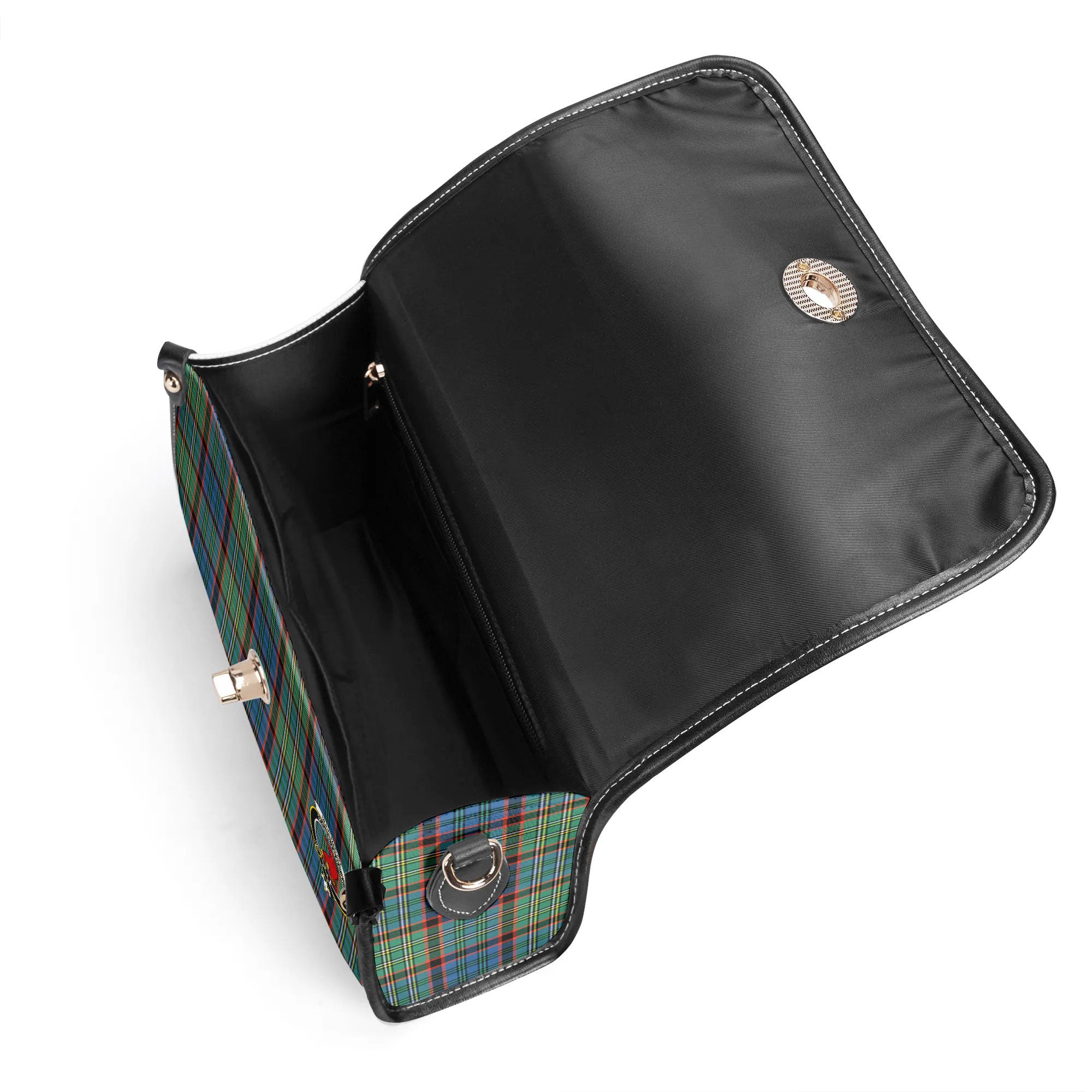 MacNicol Hunting Ancient Tartan Crest Satchel Bag