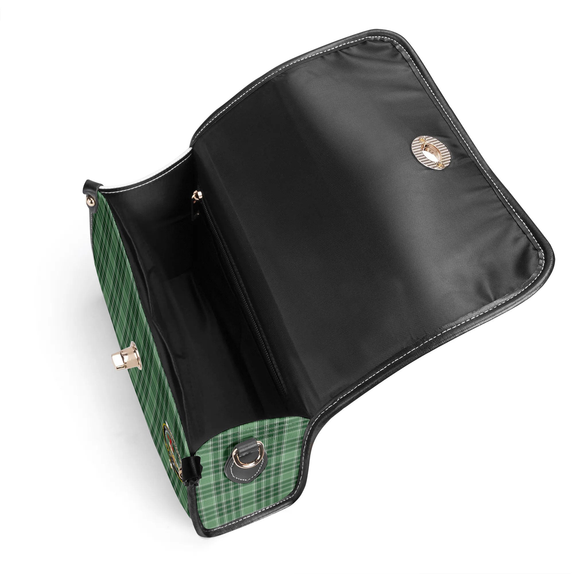 McDonald Lord of the Isles Hunting Tartan Crest Satchel Bag