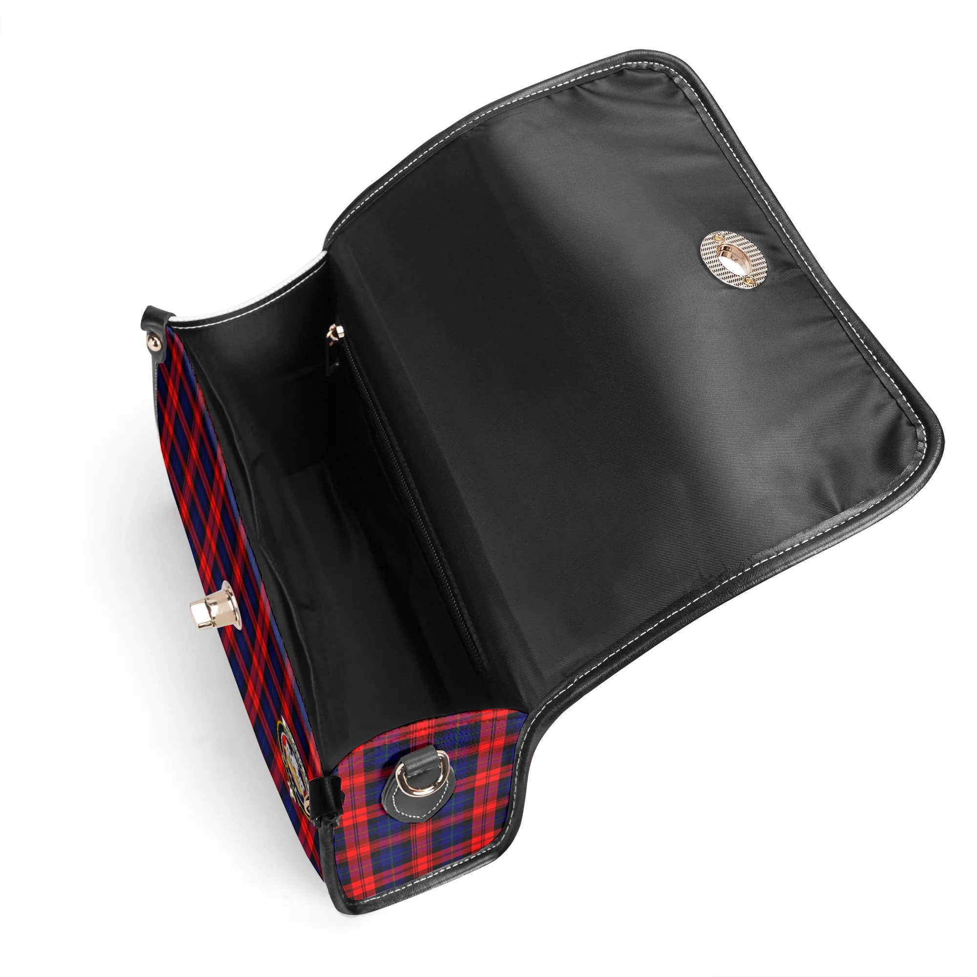 McLachlan Modern Tartan Crest Satchel Bag