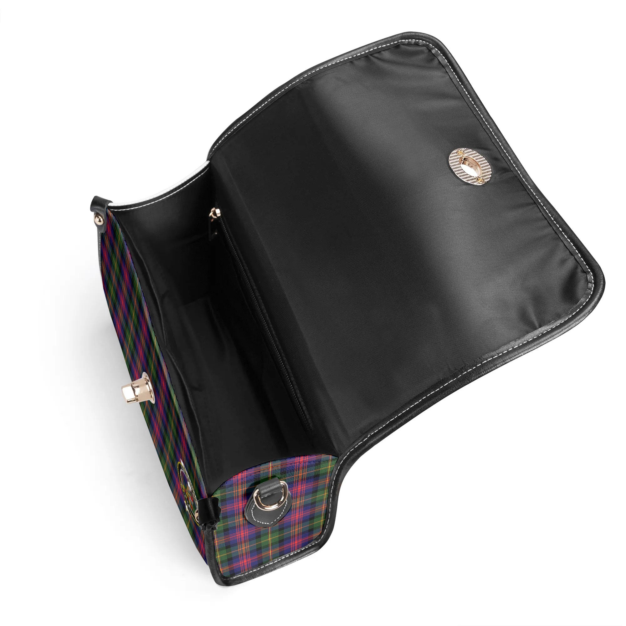McLennan Modern Tartan Crest Satchel Bag