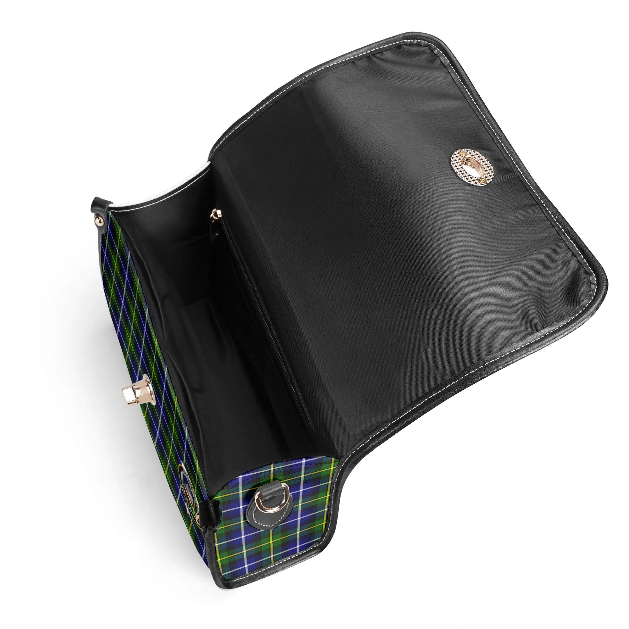 McNeil of Barra Modern Tartan Crest Satchel Bag
