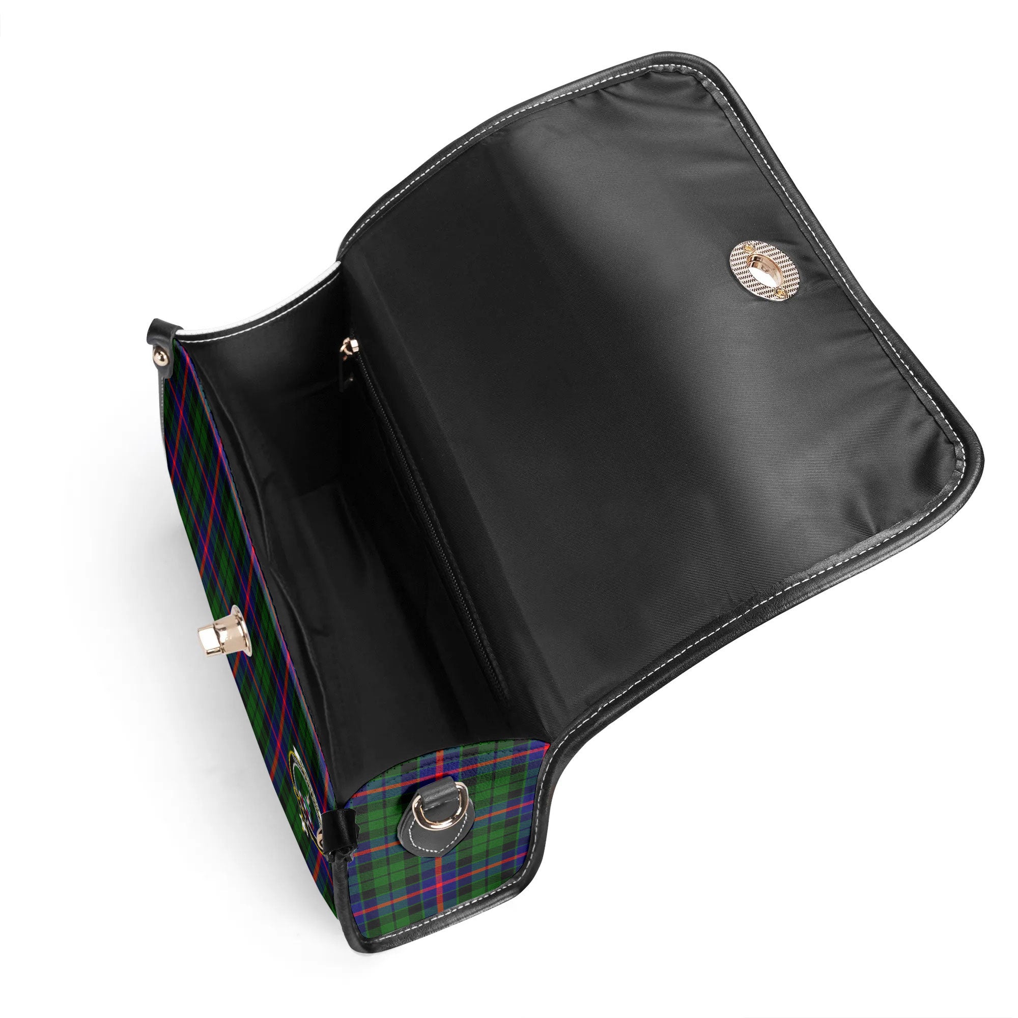 Morrison Modern Tartan Crest Satchel Bag