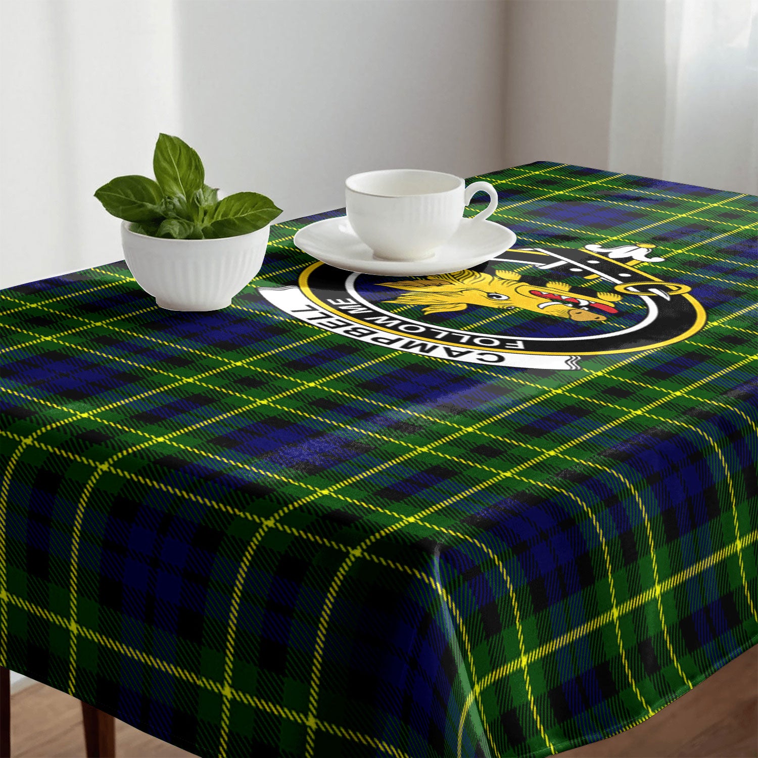 Campbell of Breadalbane Modern Tartan Crest Tablecloth