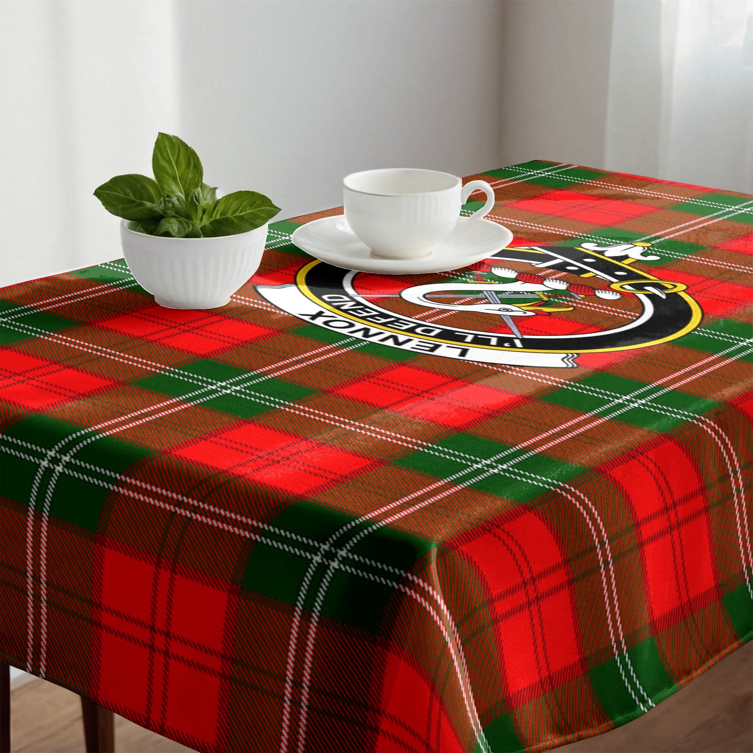 Lennox Tartan Crest Tablecloth