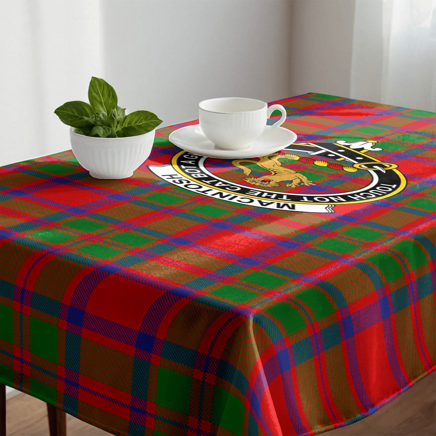 MacIntosh Modern Tartan Crest Tablecloth