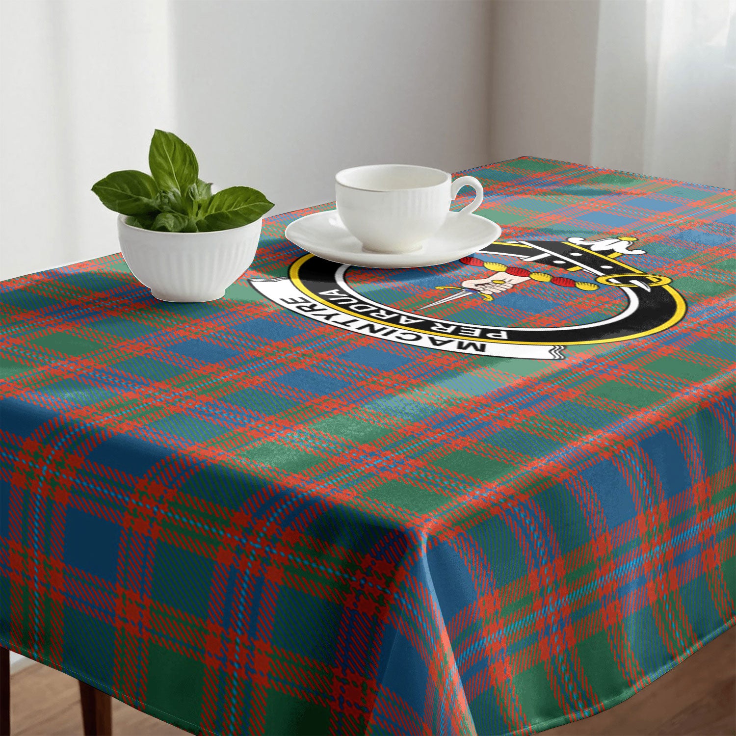 MacIntyre Ancient Tartan Crest Tablecloth