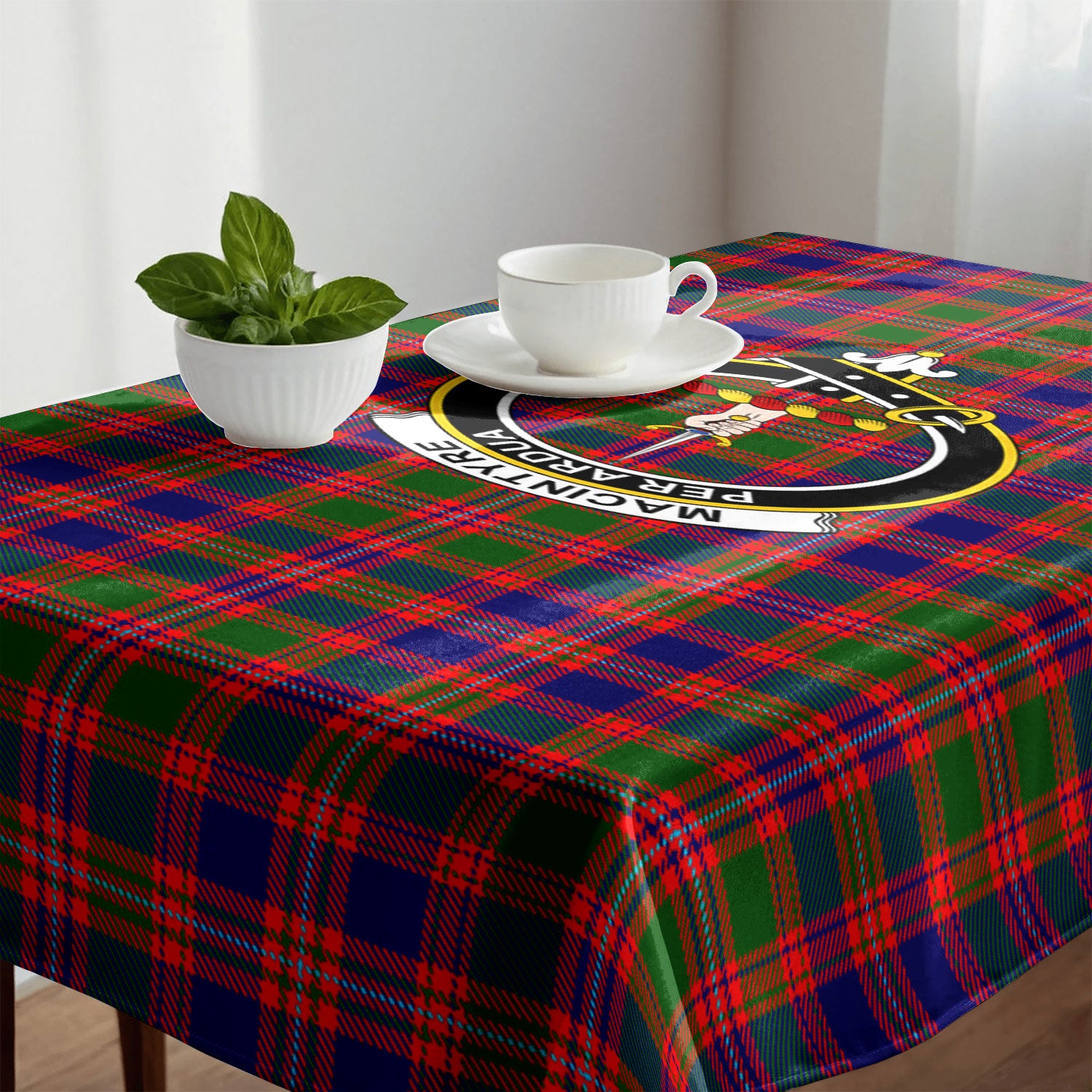 MacIntyre Modern Tartan Crest Tablecloth
