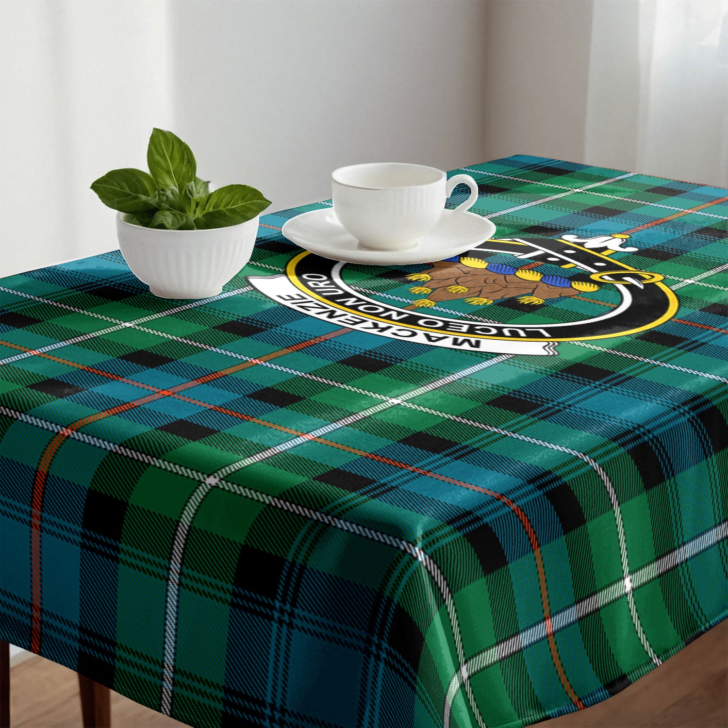 MacKenzie Ancient Tartan Crest Tablecloth