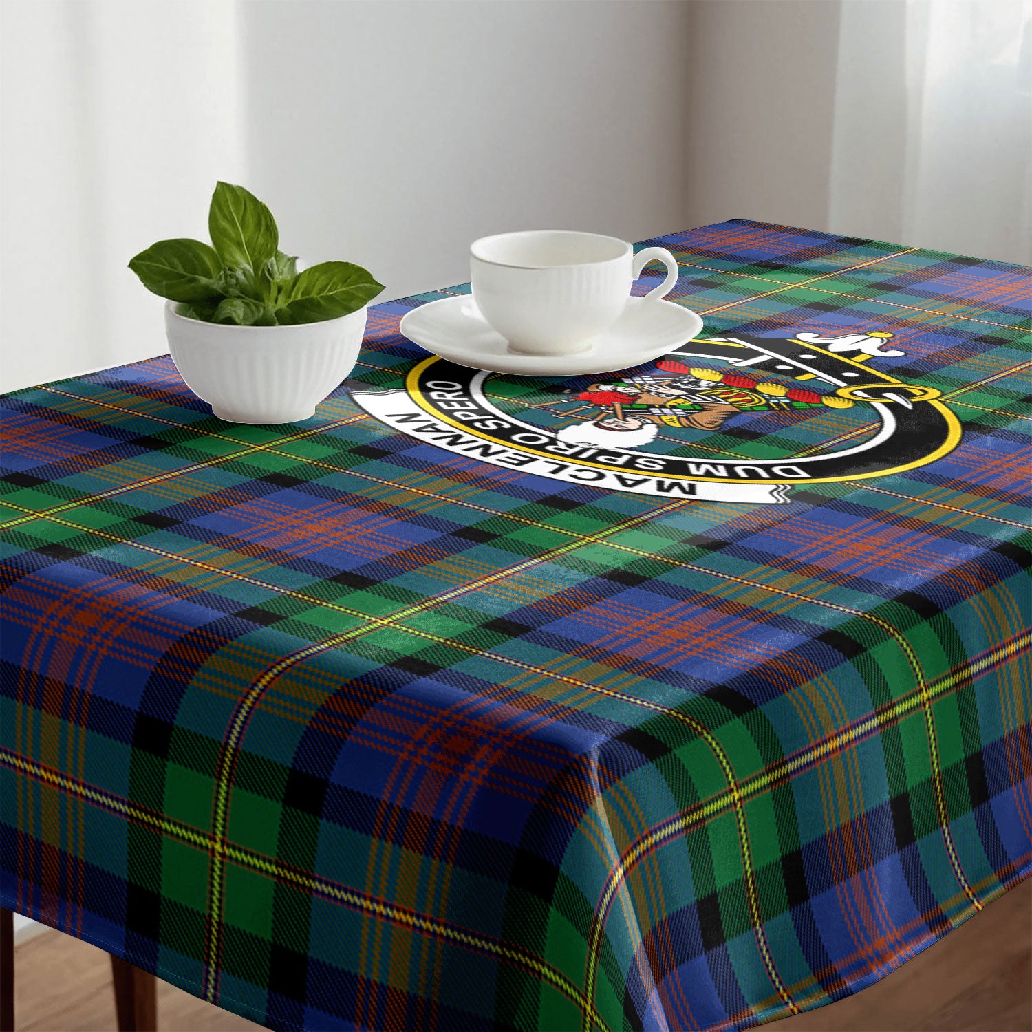 MacLennan Ancient Tartan Crest Tablecloth