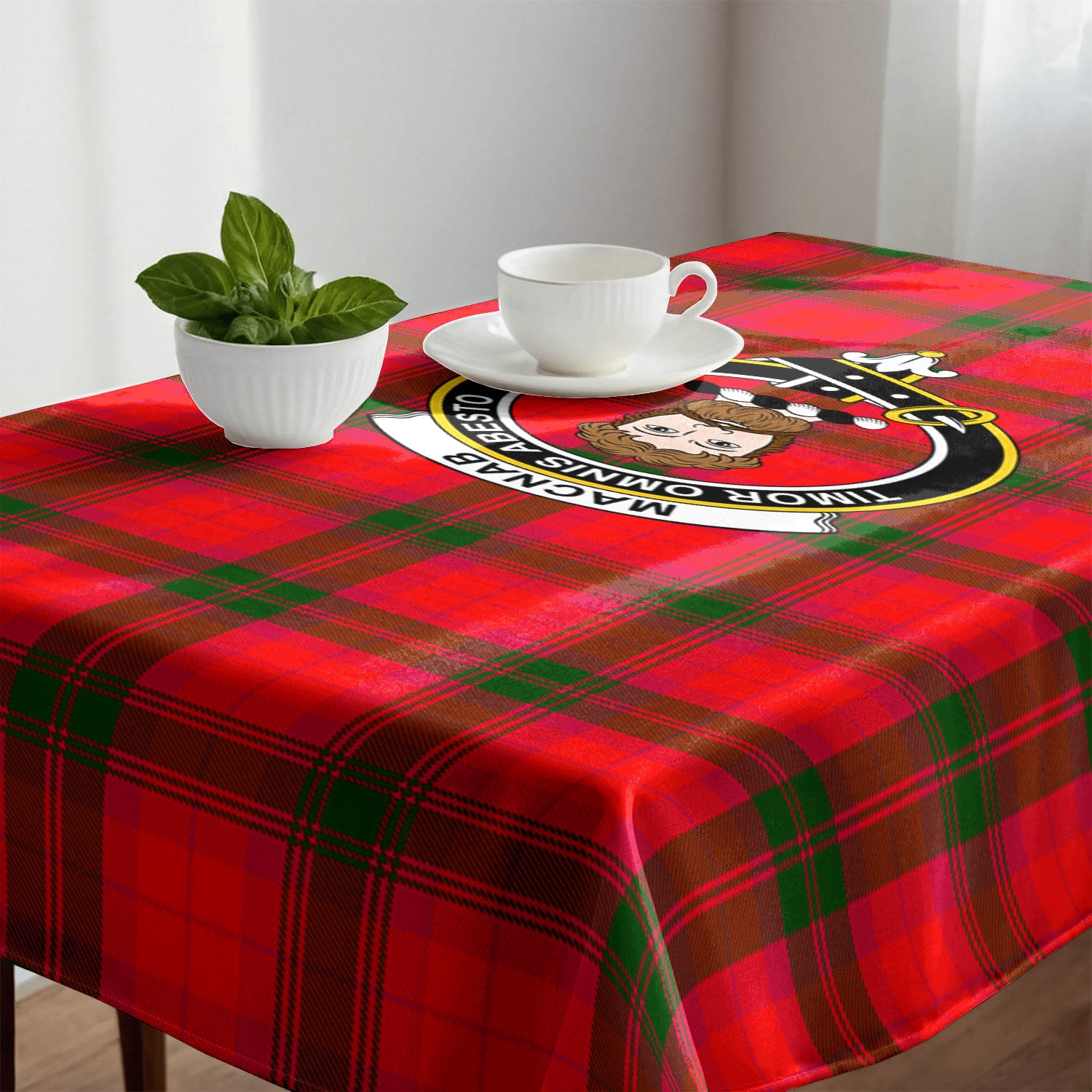 MacNab Modern Tartan Crest Tablecloth