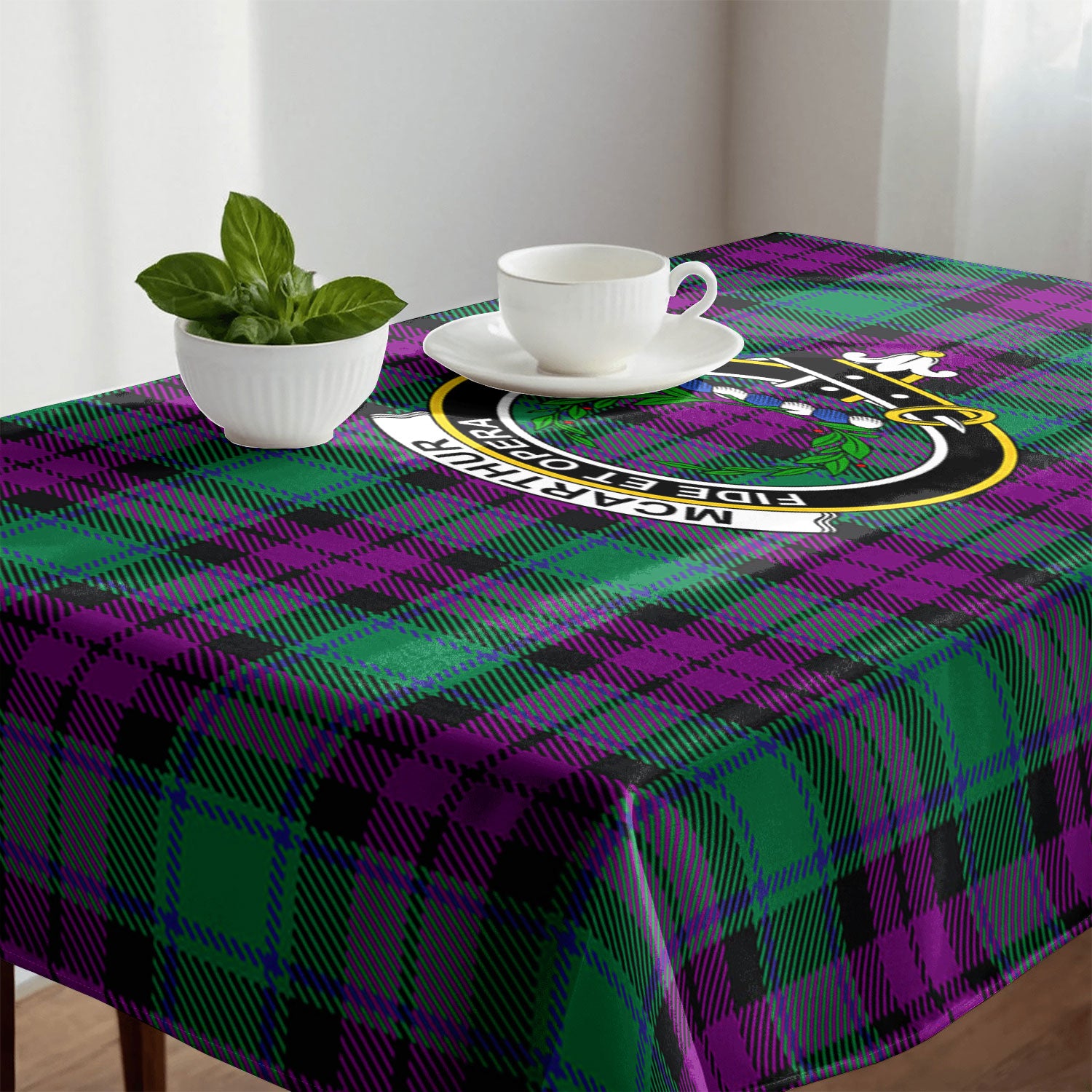 McArthur - Milton Tartan Crest Tablecloth