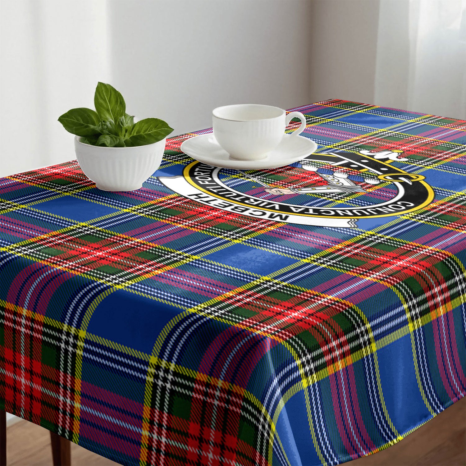 McBeth Modern Tartan Crest Tablecloth