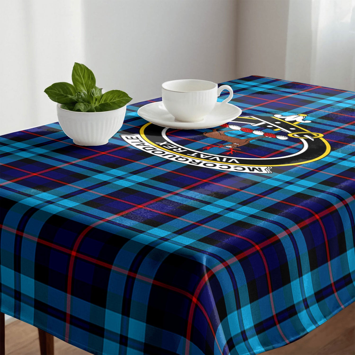 McCorquodale Tartan Crest Tablecloth