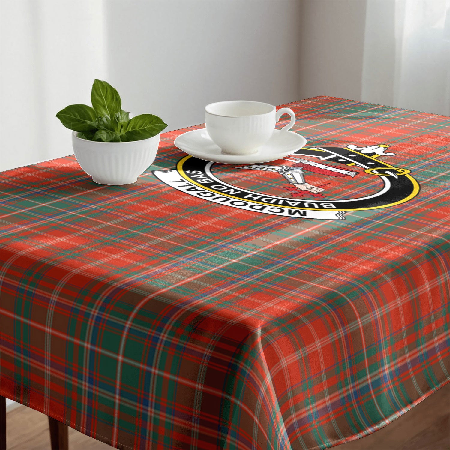 McDougall Ancient Tartan Crest Tablecloth