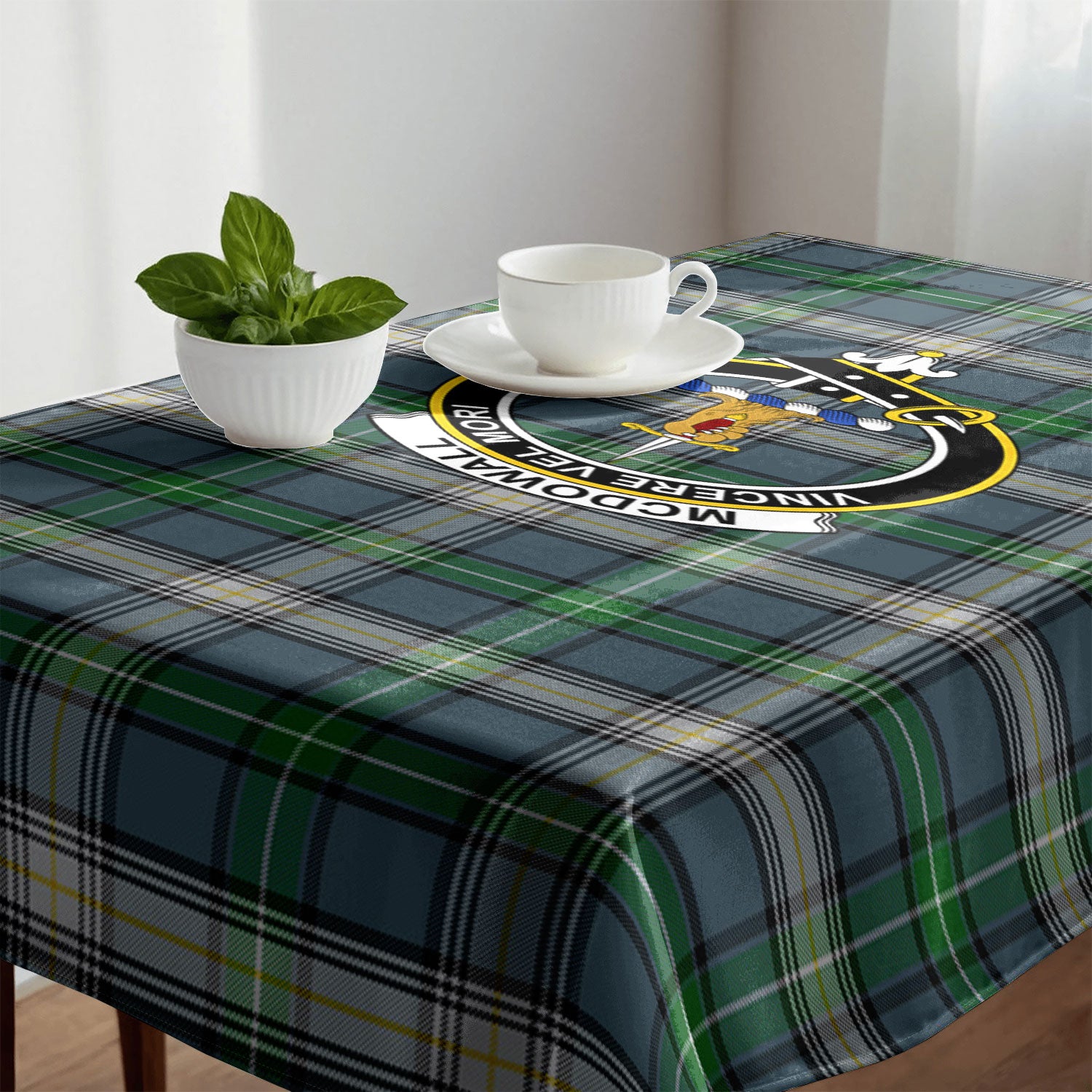 McDowall Tartan Crest Tablecloth
