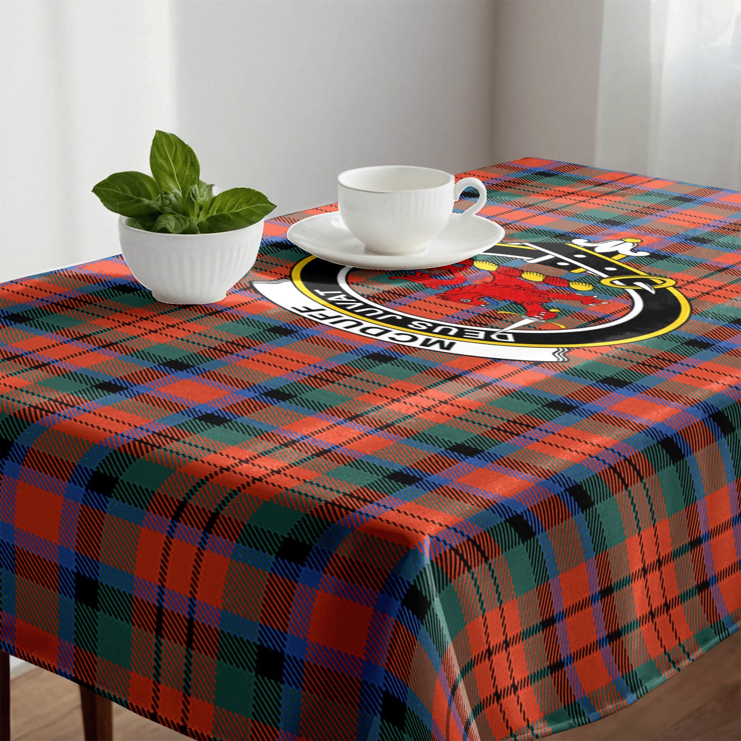 McDuff Ancient Tartan Crest Tablecloth
