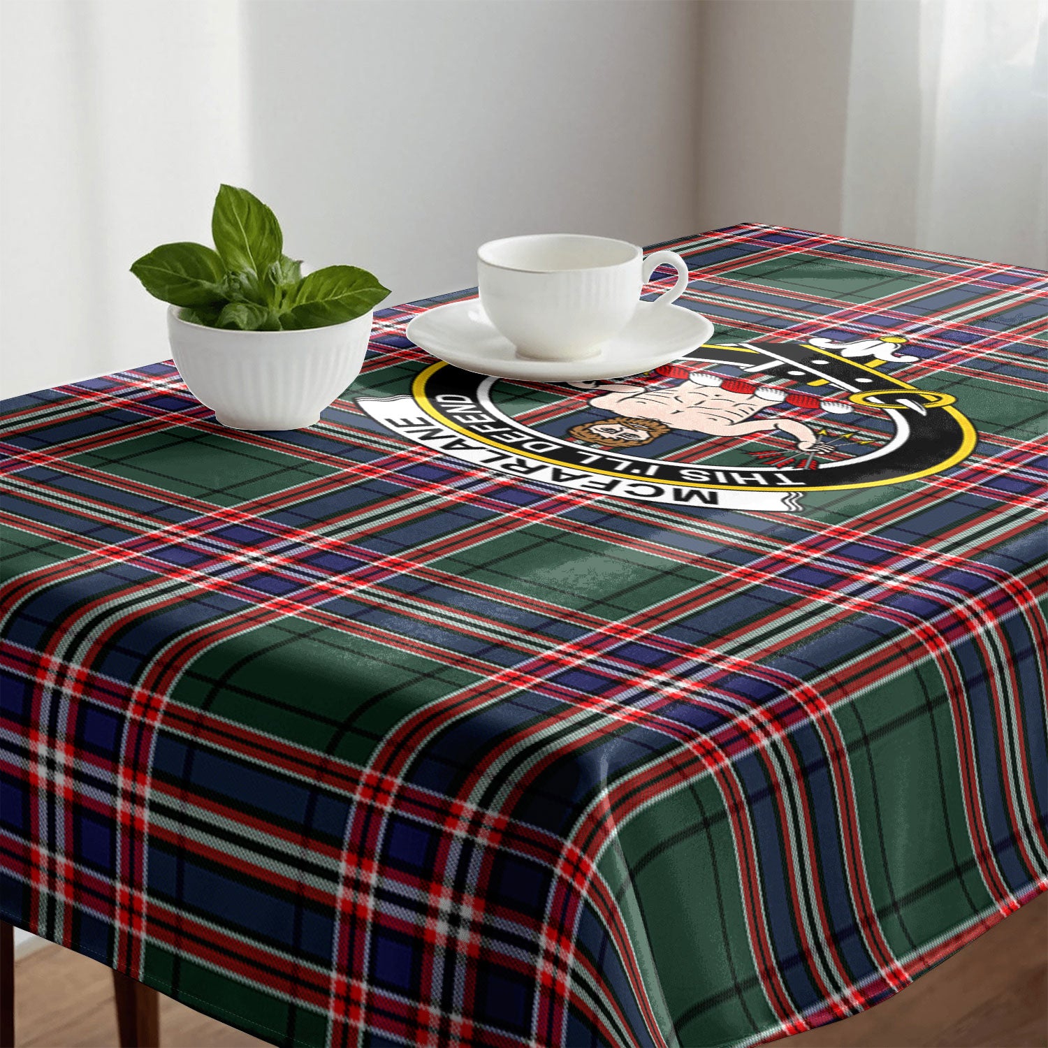 McFarlane Hunting Modern Tartan Crest Tablecloth