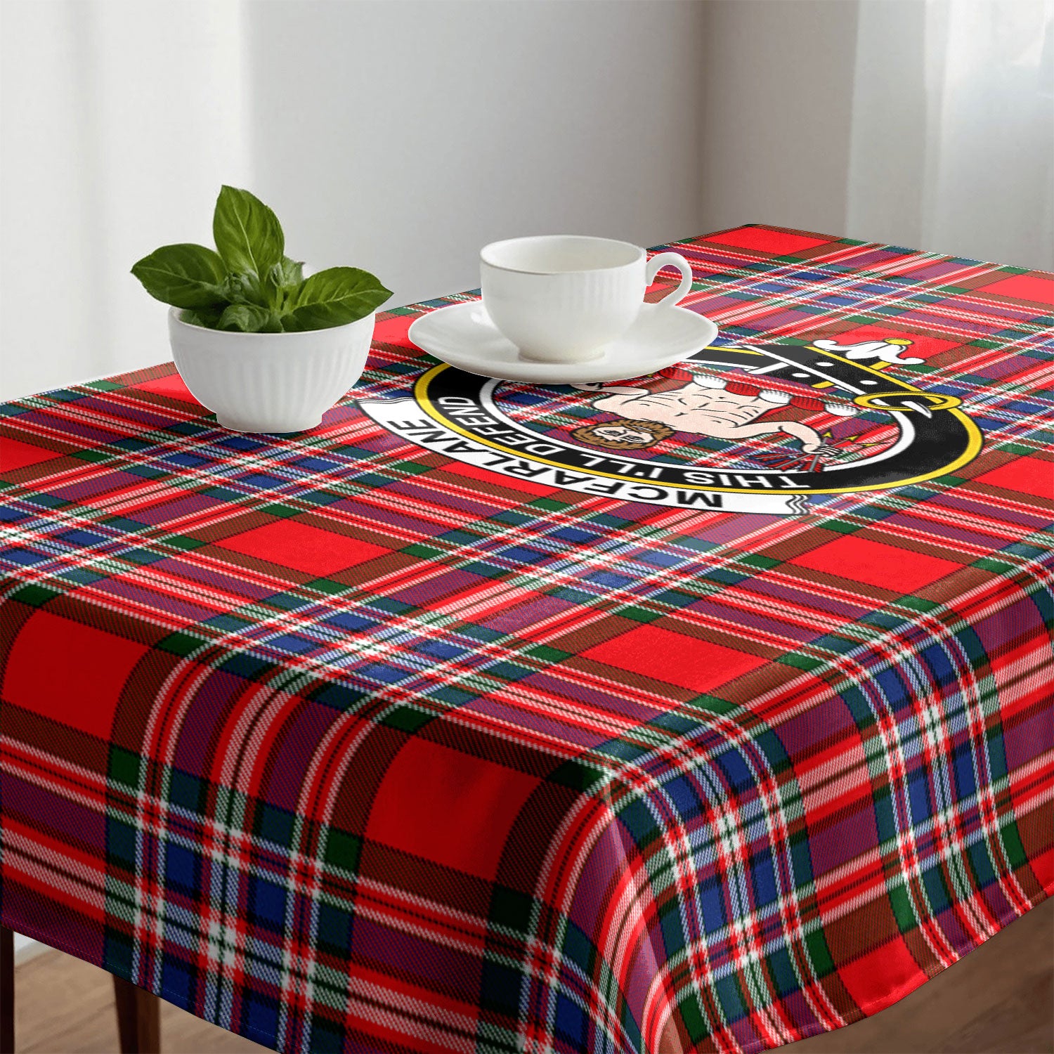 McFarlane Modern Tartan Crest Tablecloth