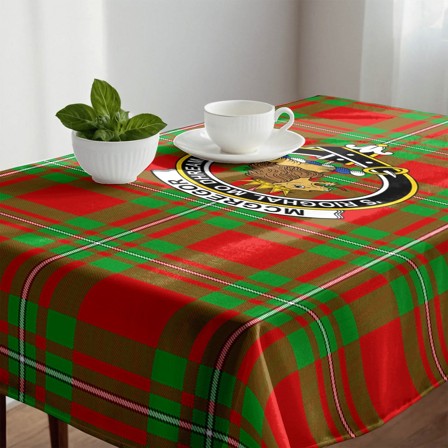 McGregor Modern Tartan Crest Tablecloth