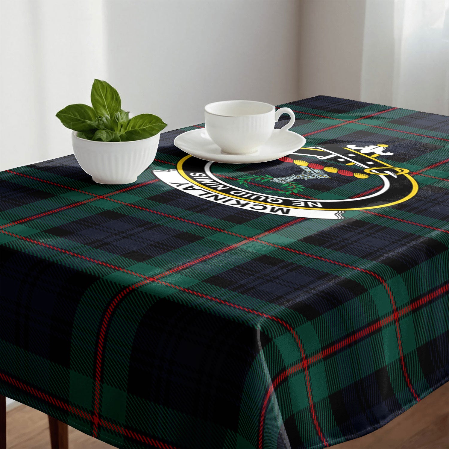 McKinlay Modern Tartan Crest Tablecloth