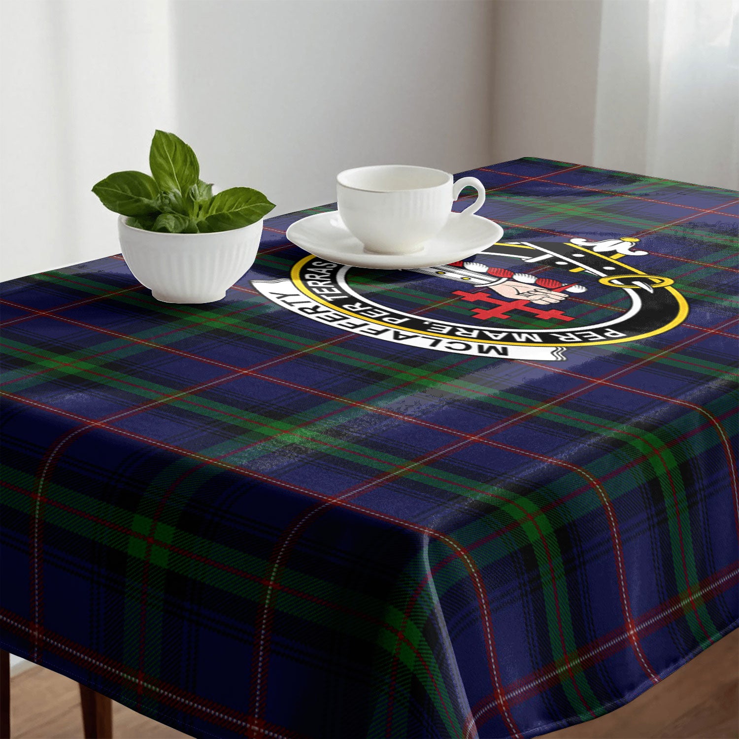 McLafferty Tartan Crest Tablecloth