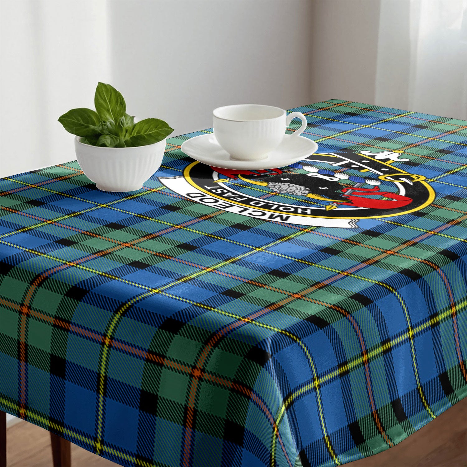 McLeod of Harris Ancient Tartan Crest Tablecloth