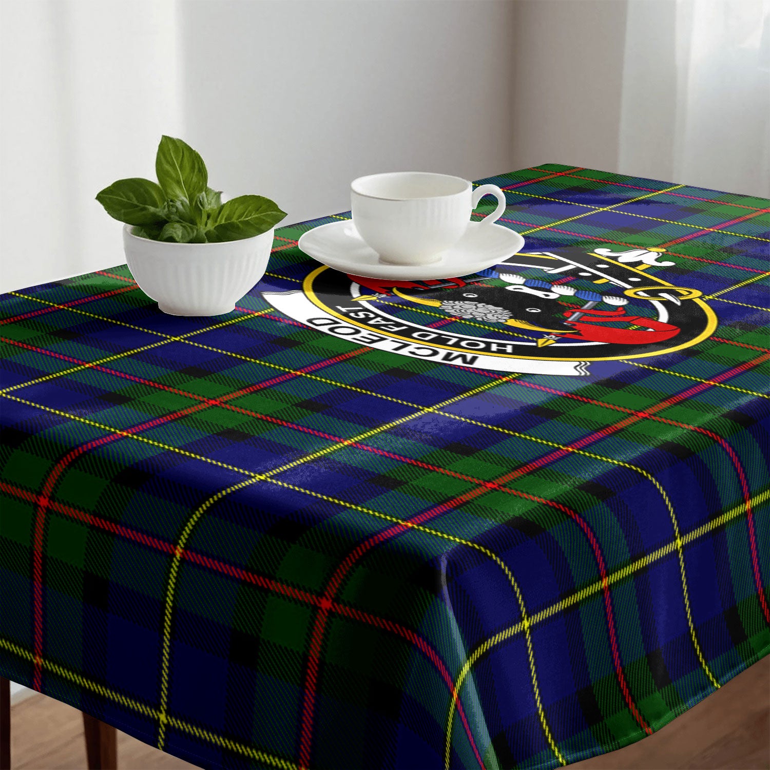 McLeod of Harris Modern Tartan Crest Tablecloth