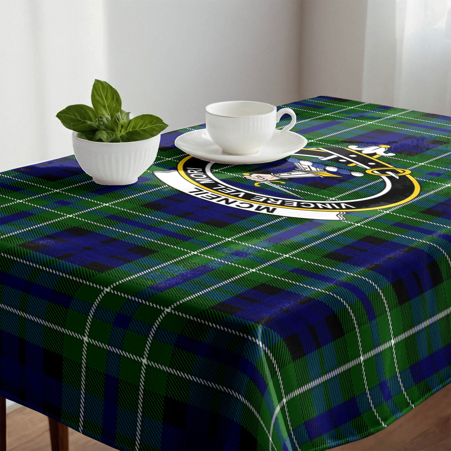 McNeil of Colonsay Modern Tartan Crest Tablecloth
