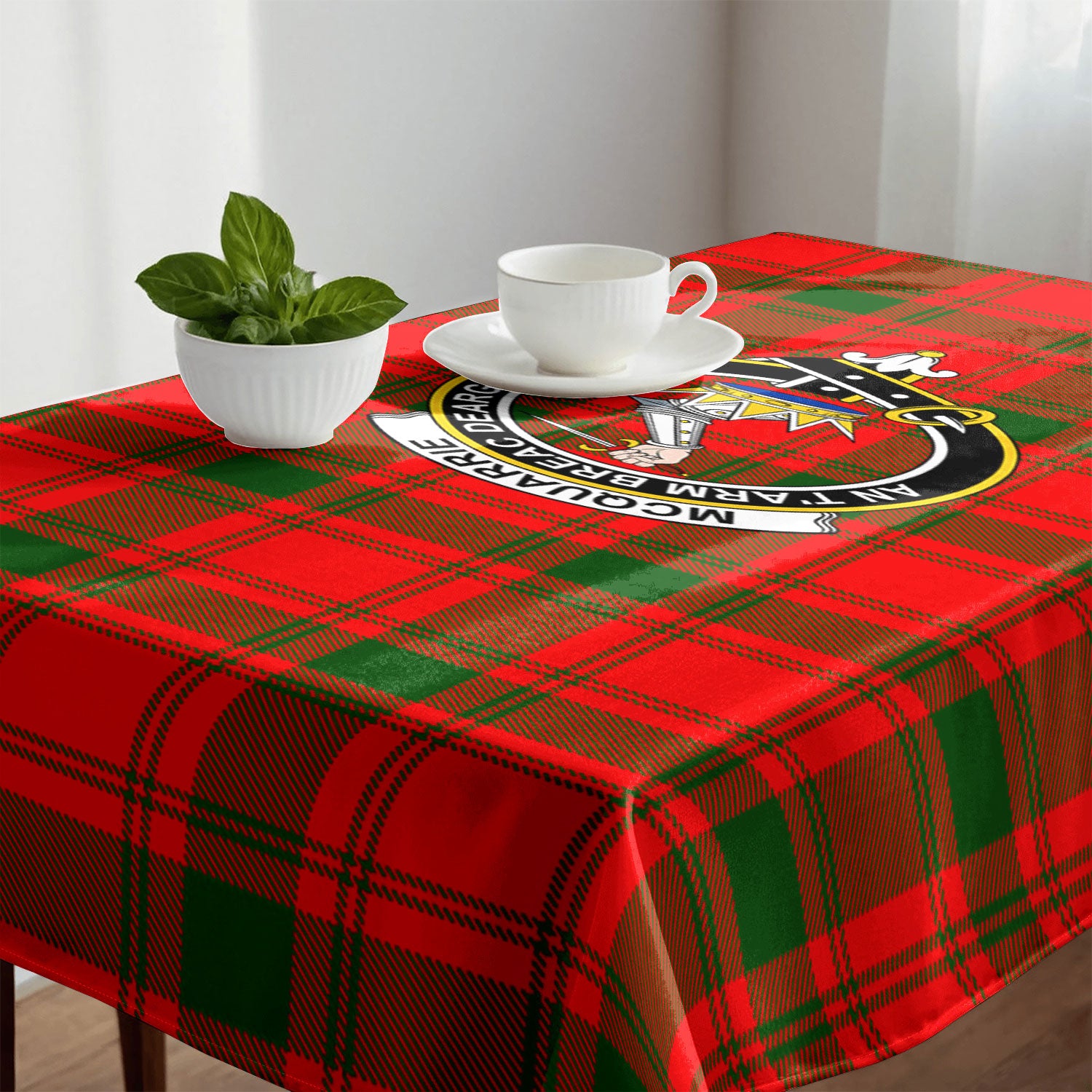 McQuarrie Tartan Crest Tablecloth