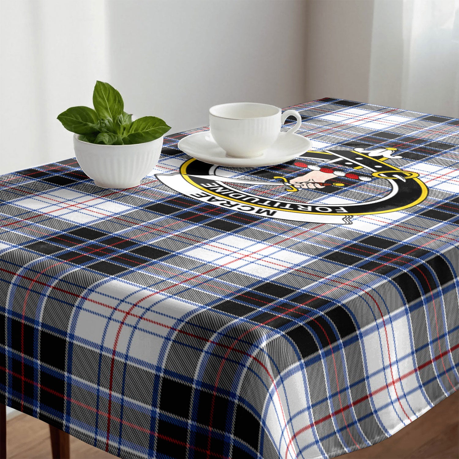 McRae Dress Modern Tartan Crest Tablecloth