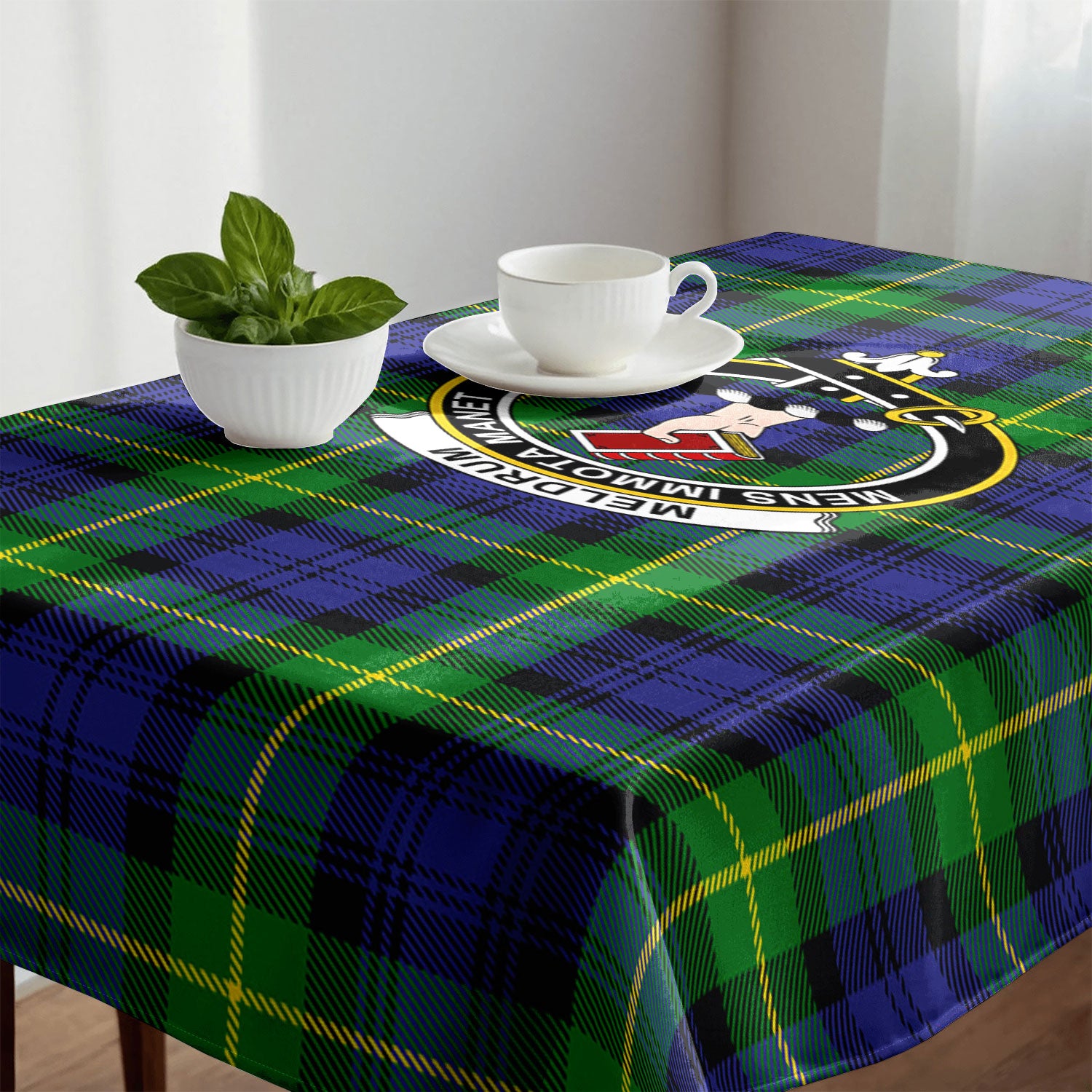 Meldrum Tartan Crest Tablecloth