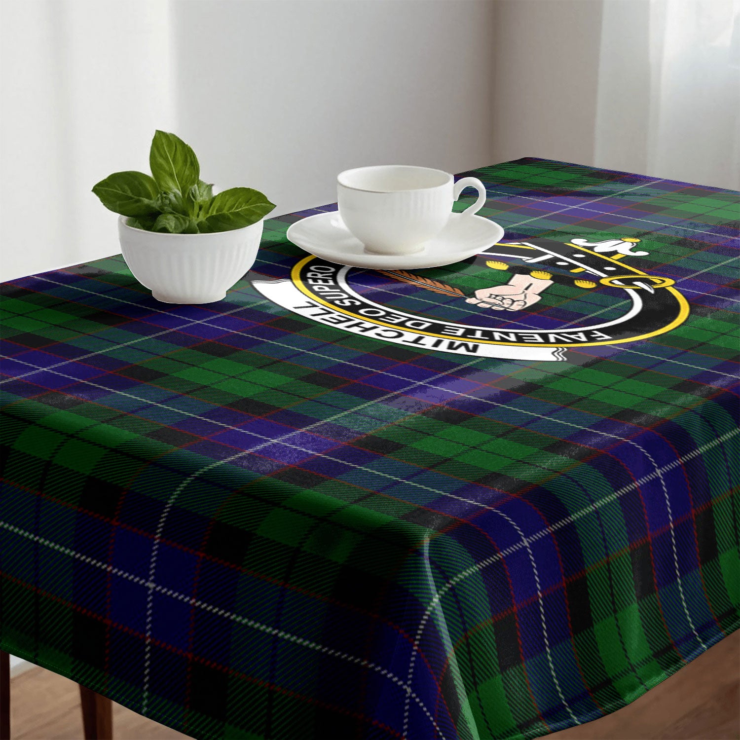 Mitchell Tartan Crest Tablecloth