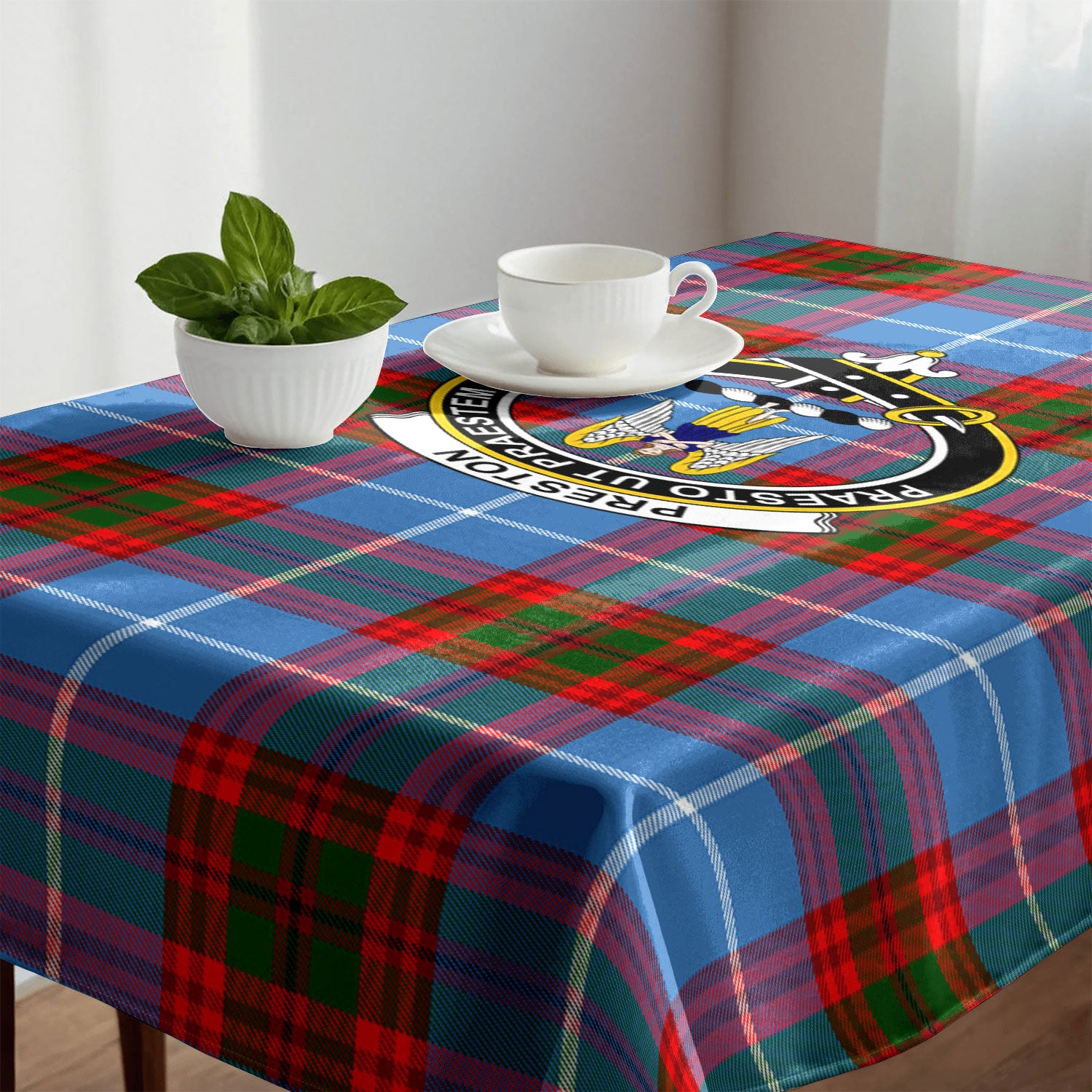 Preston Tartan Crest Tablecloth