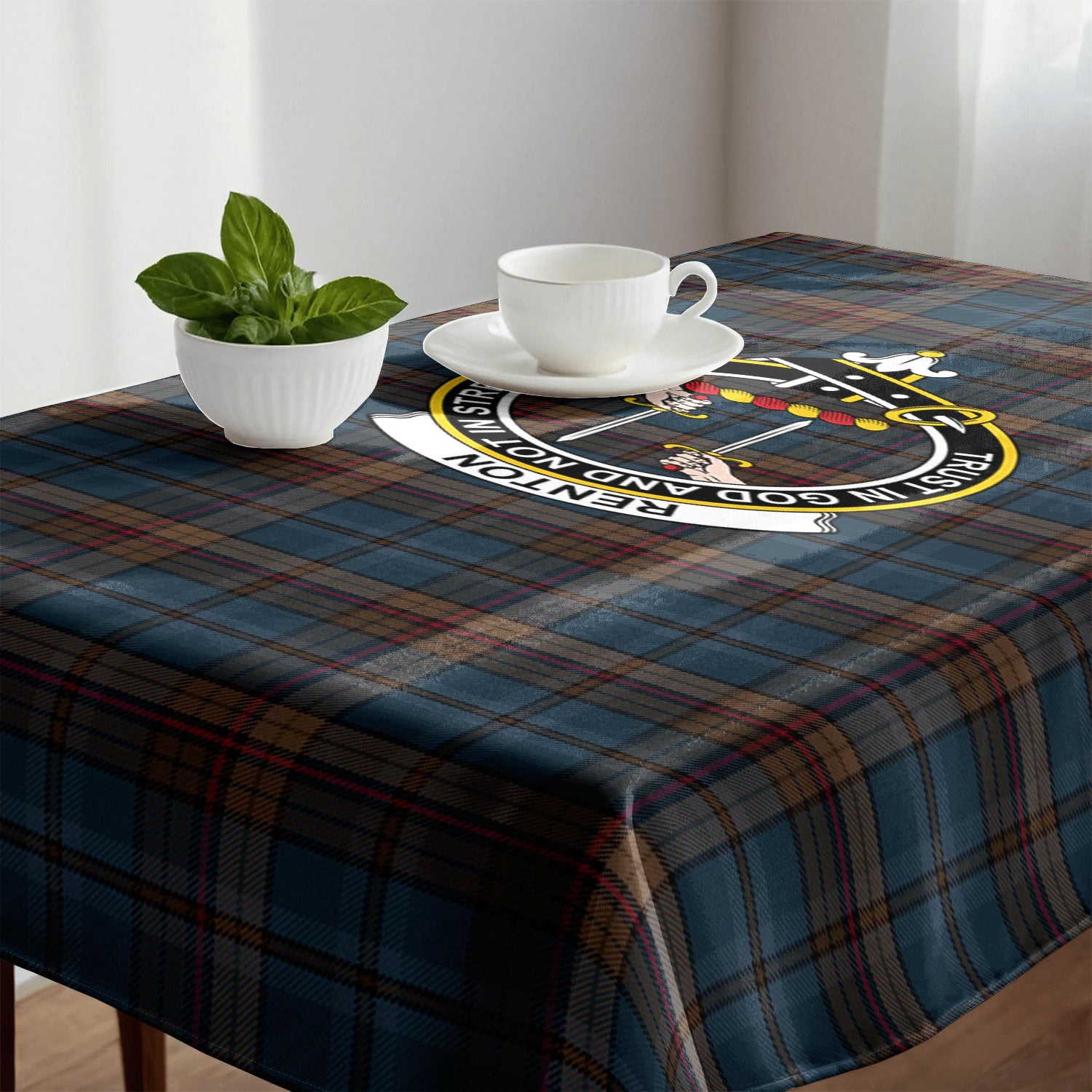Renton Tartan Crest Tablecloth