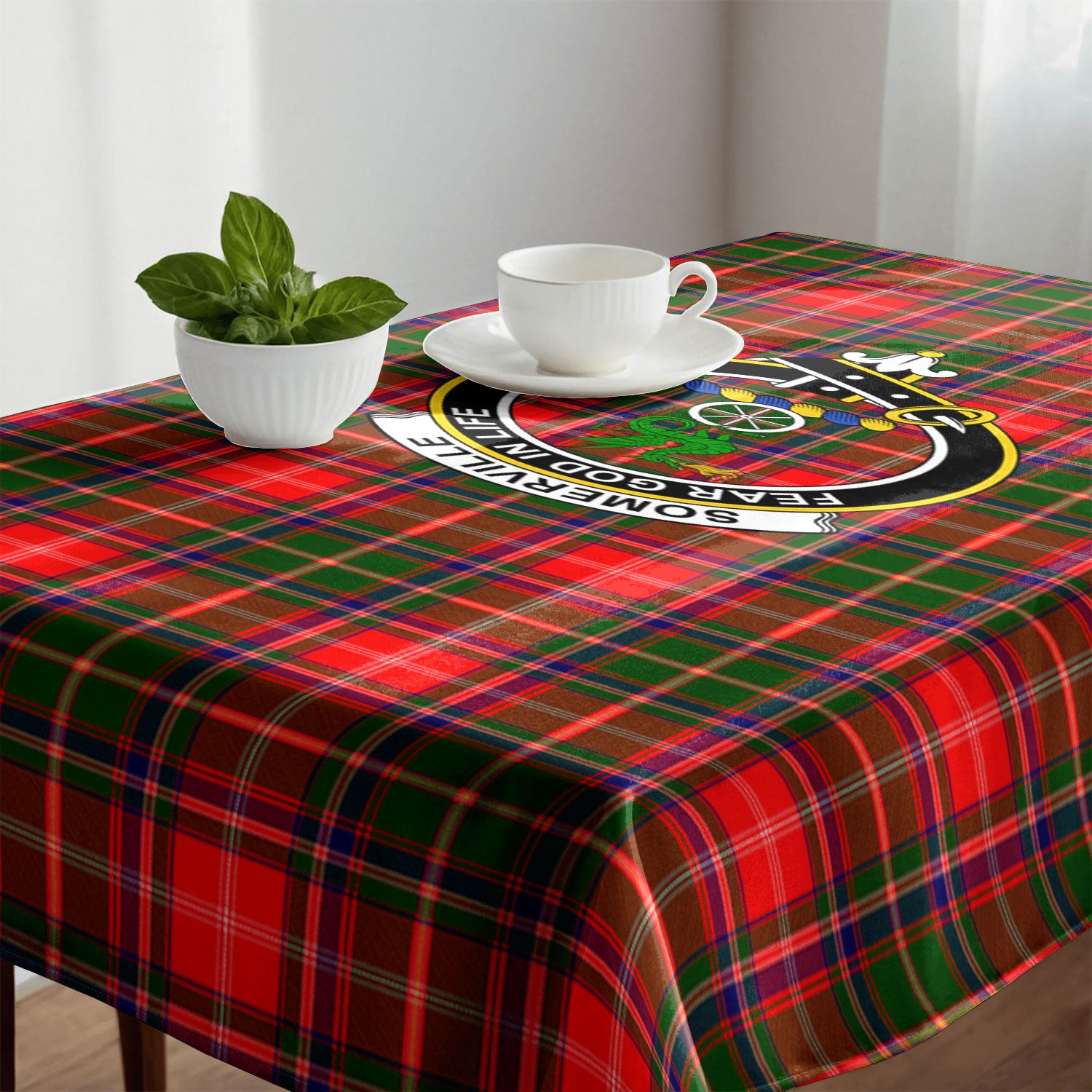 Somerville Tartan Crest Tablecloth