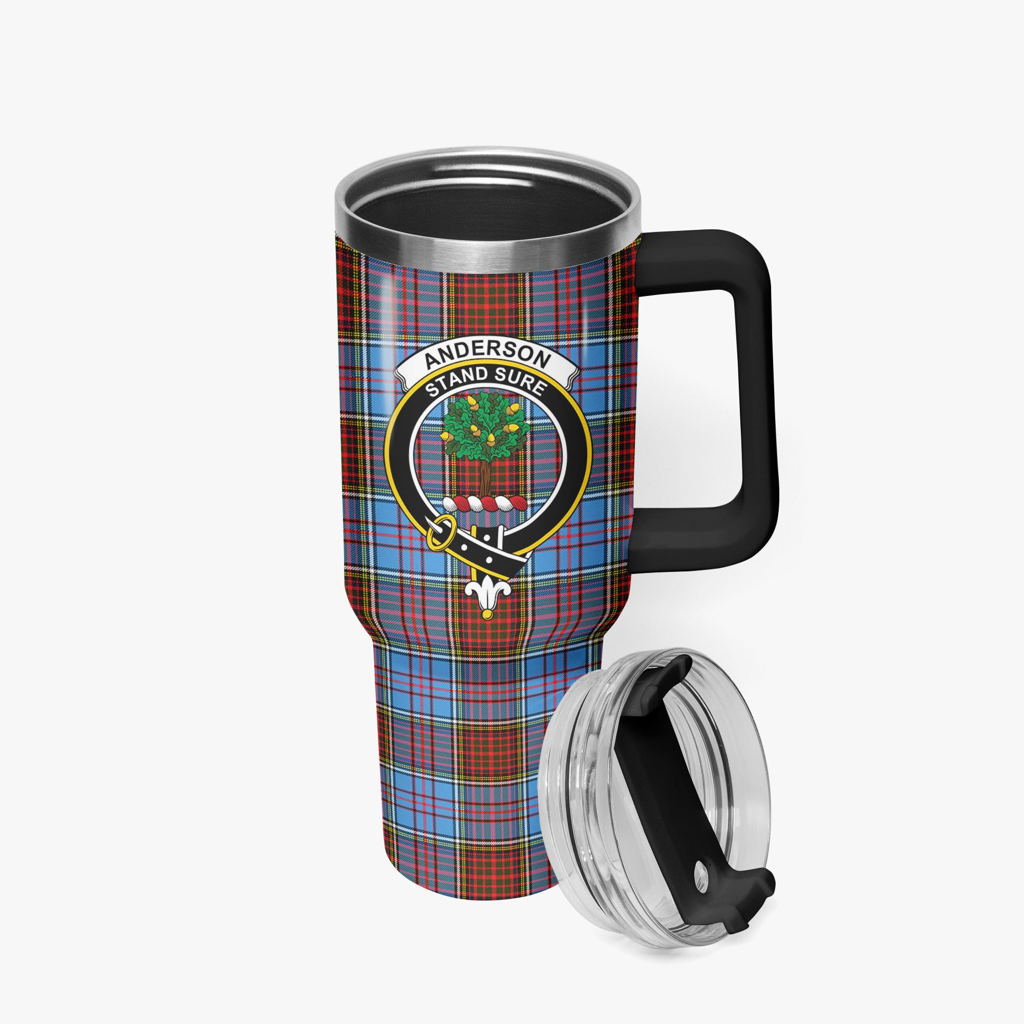 Anderson Modern Tartan Crest 40 oz Insulated Tumbler with Handle
