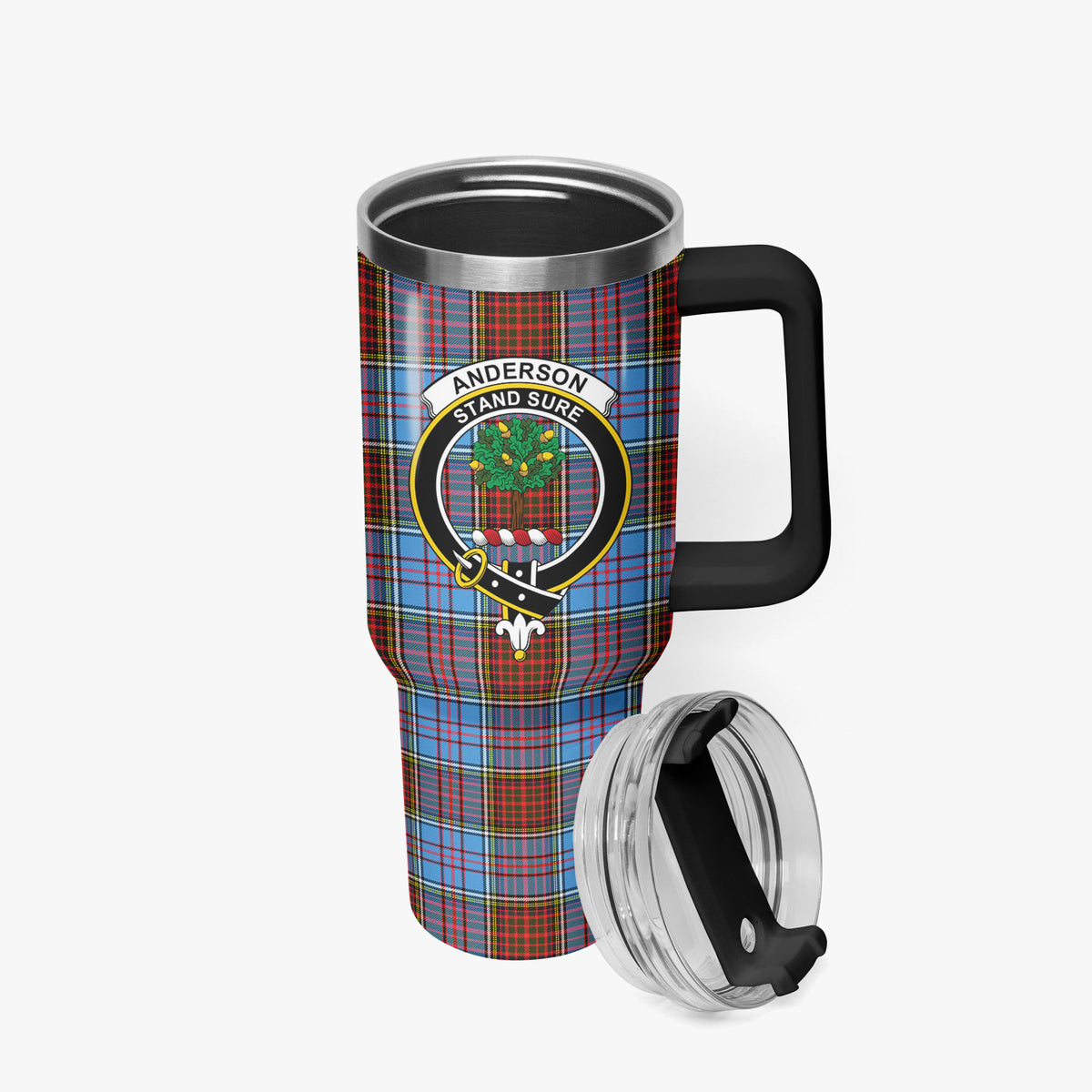 Anderson Modern Tartan Crest 40 oz Insulated Tumbler with Handle