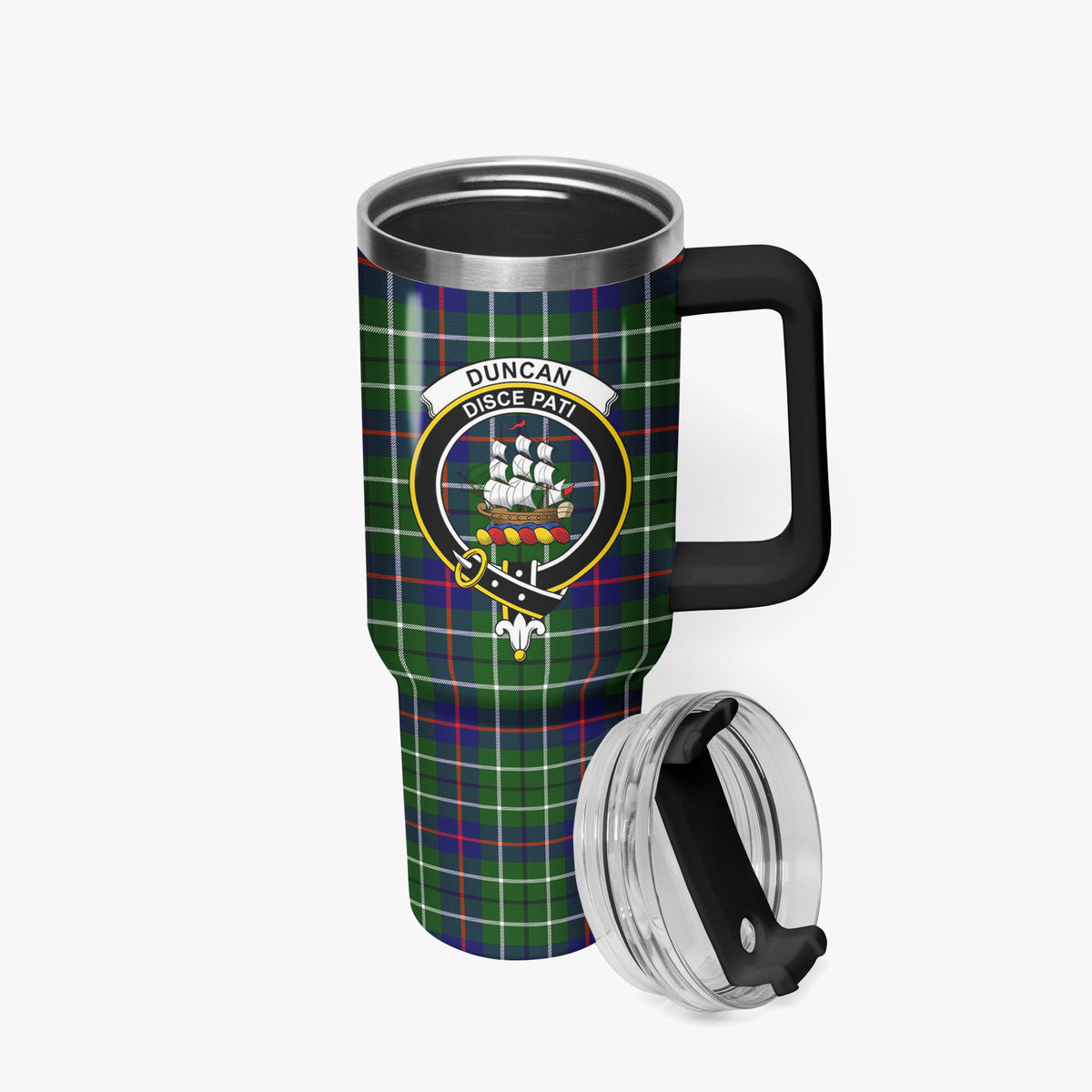 Duncan Modern Tartan Crest 40 oz Insulated Tumbler with Handle