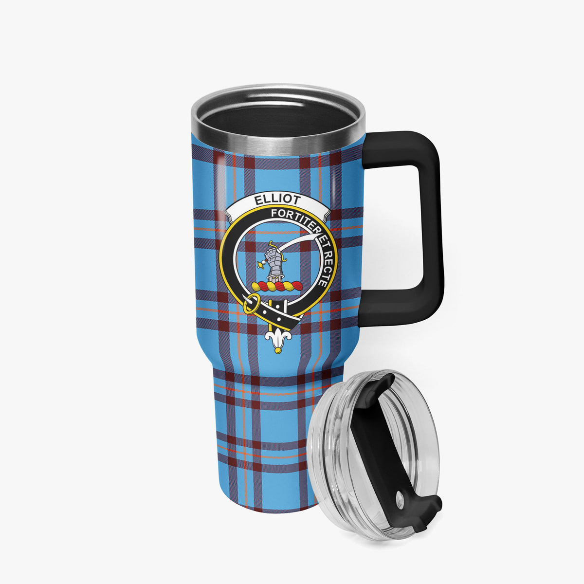Elliot Ancient Tartan Crest 40 oz Insulated Tumbler with Handle