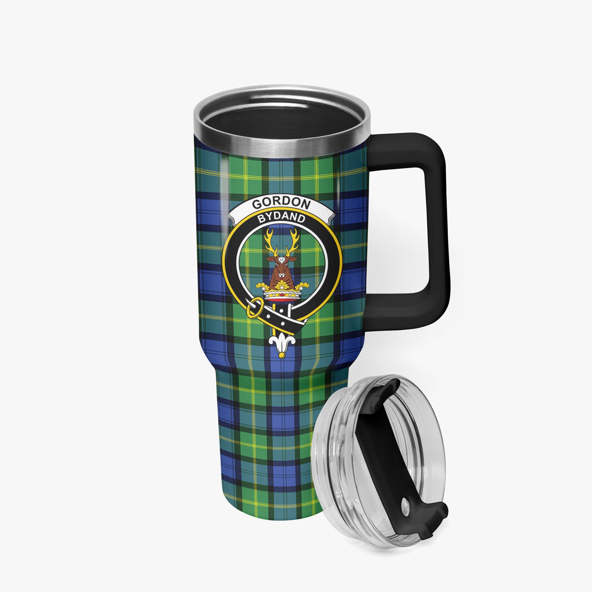 Gordon Old Ancient Tartan Crest 40 oz Insulated Tumbler with Handle
