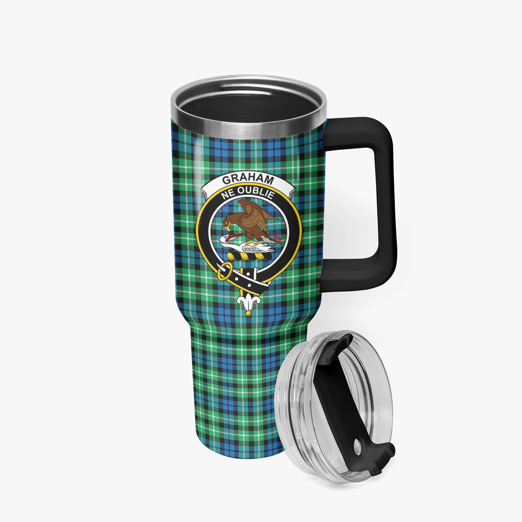 Graham of Montrose Ancient Tartan Crest 40 oz Insulated Tumbler with Handle